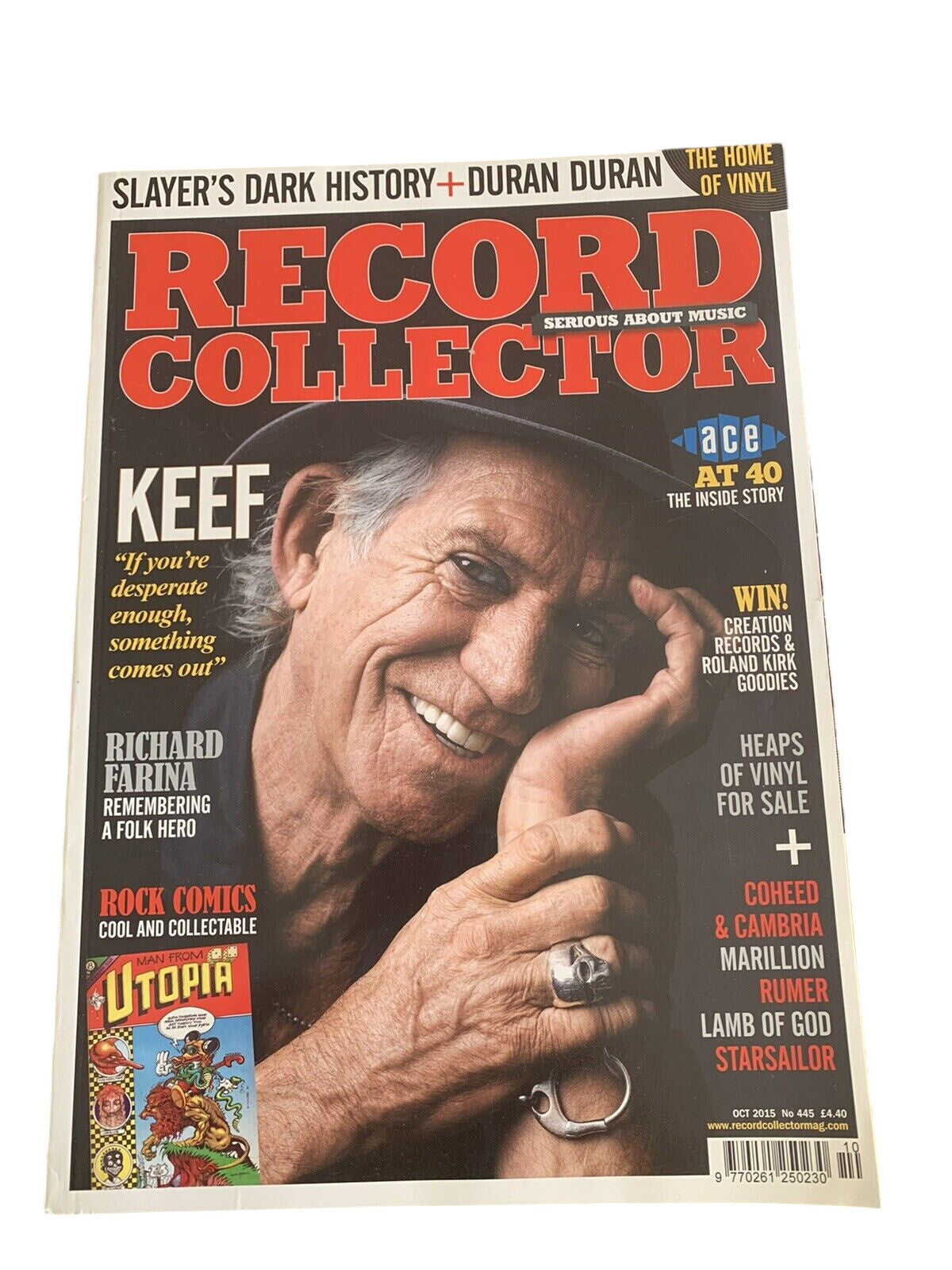 RECORD COLLECTOR MAGAZINE ~ October 2015 ISSUE: 445