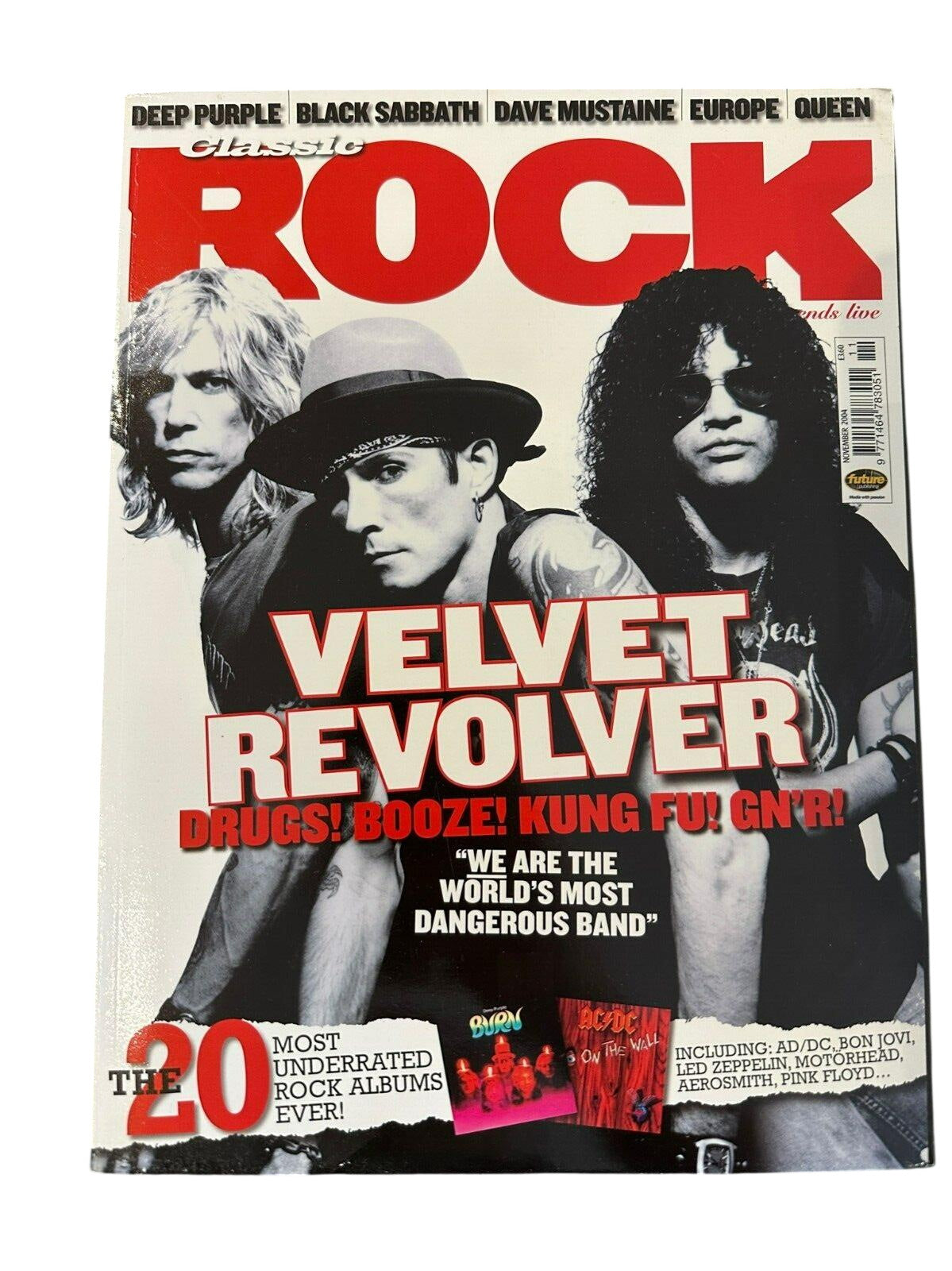 Classic Rock Magazine Issue 72 - November 2004 Velvet Revolver
