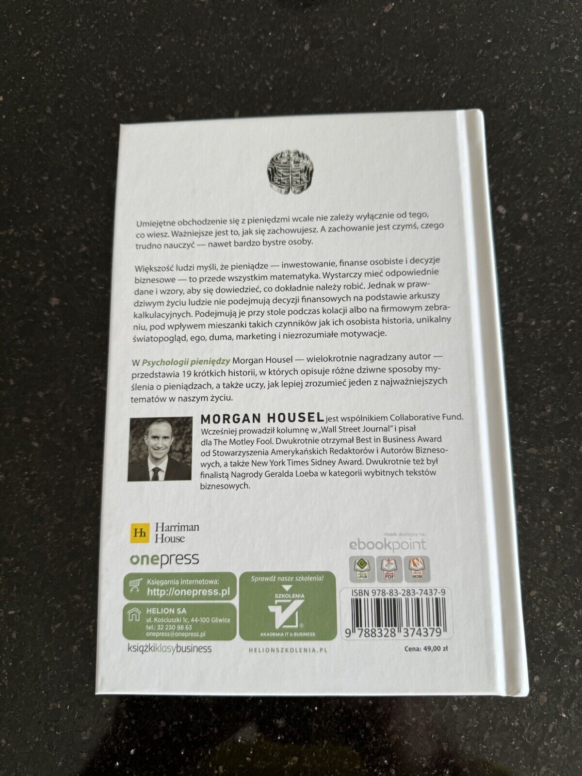 New PSYCHOLOGIA PIENIĘDZY Morgan Housel BIZNES Polish Book 🇬🇧 UK Postage
