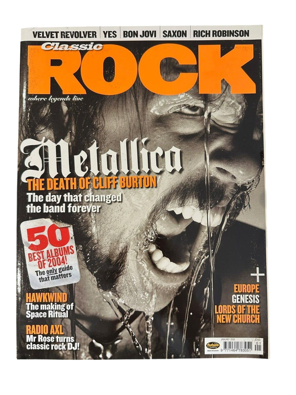 Classic Rock Magazine Issue 75 - January 2005 Metallica Hawkwind Saxon