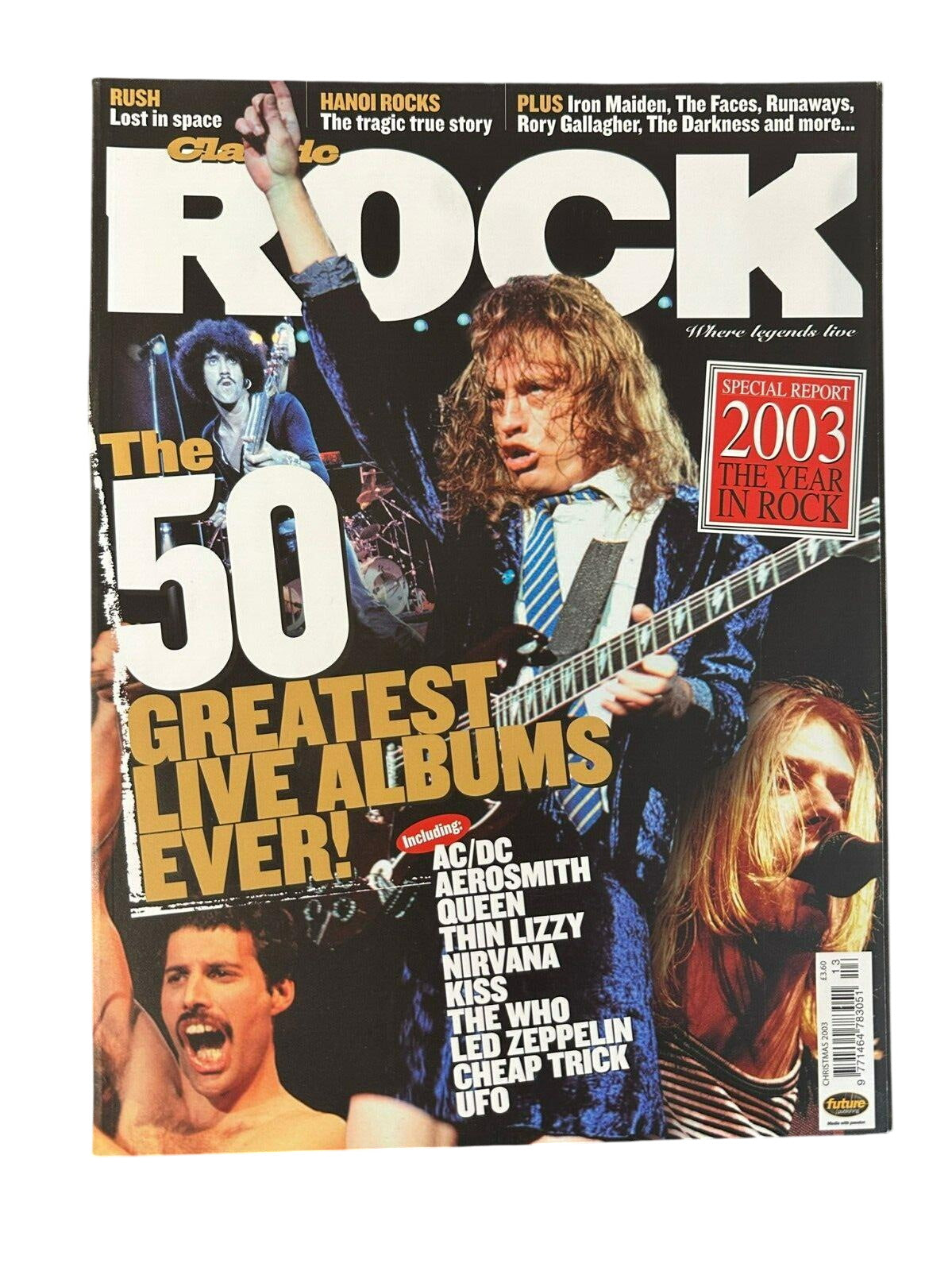 Classic Rock Magazine Issue 61 - Christmas 2003 Angus Young