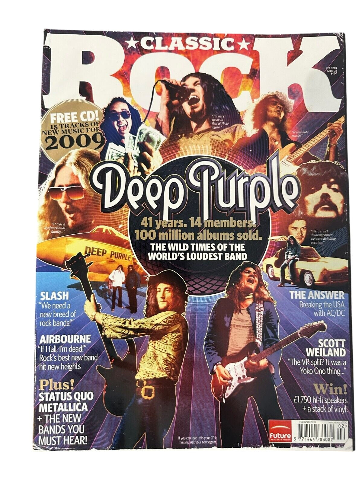 Classic Rock Magazine Issue 128 - February 2009 Deep Purple