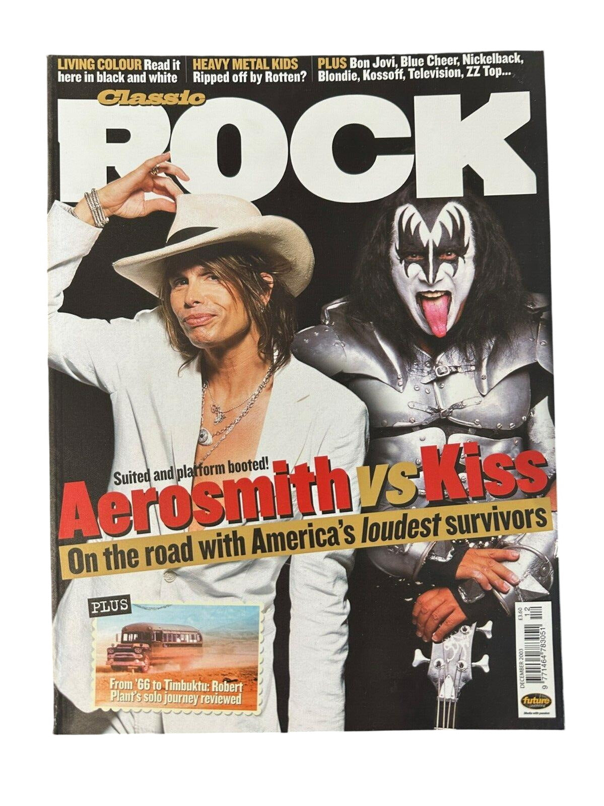 Classic Rock Magazine Issue 60 - December 2003 Kiss vs Aerosmith