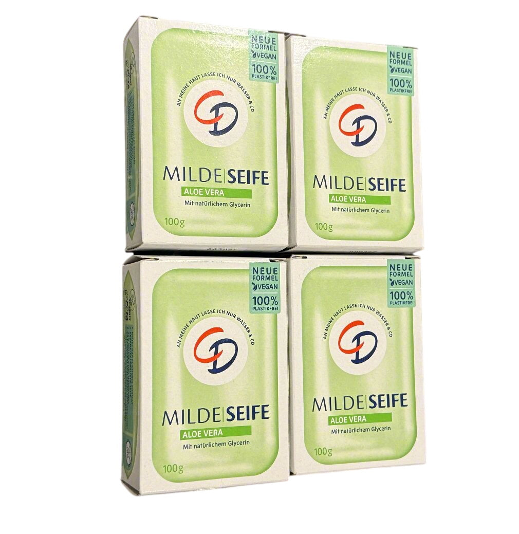 4x 100g CD Aloe Vera mild solid soap 🛁 NEXT DAY SHIPPING Manufactured in Germany
