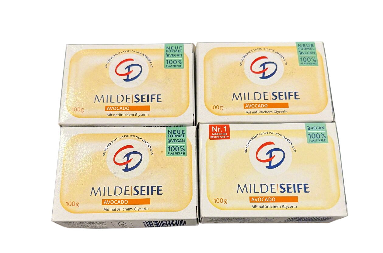 4x 100g CD Avocado mild solid soap 🛁 TRACKED SHIPPING Manufactured in Germany