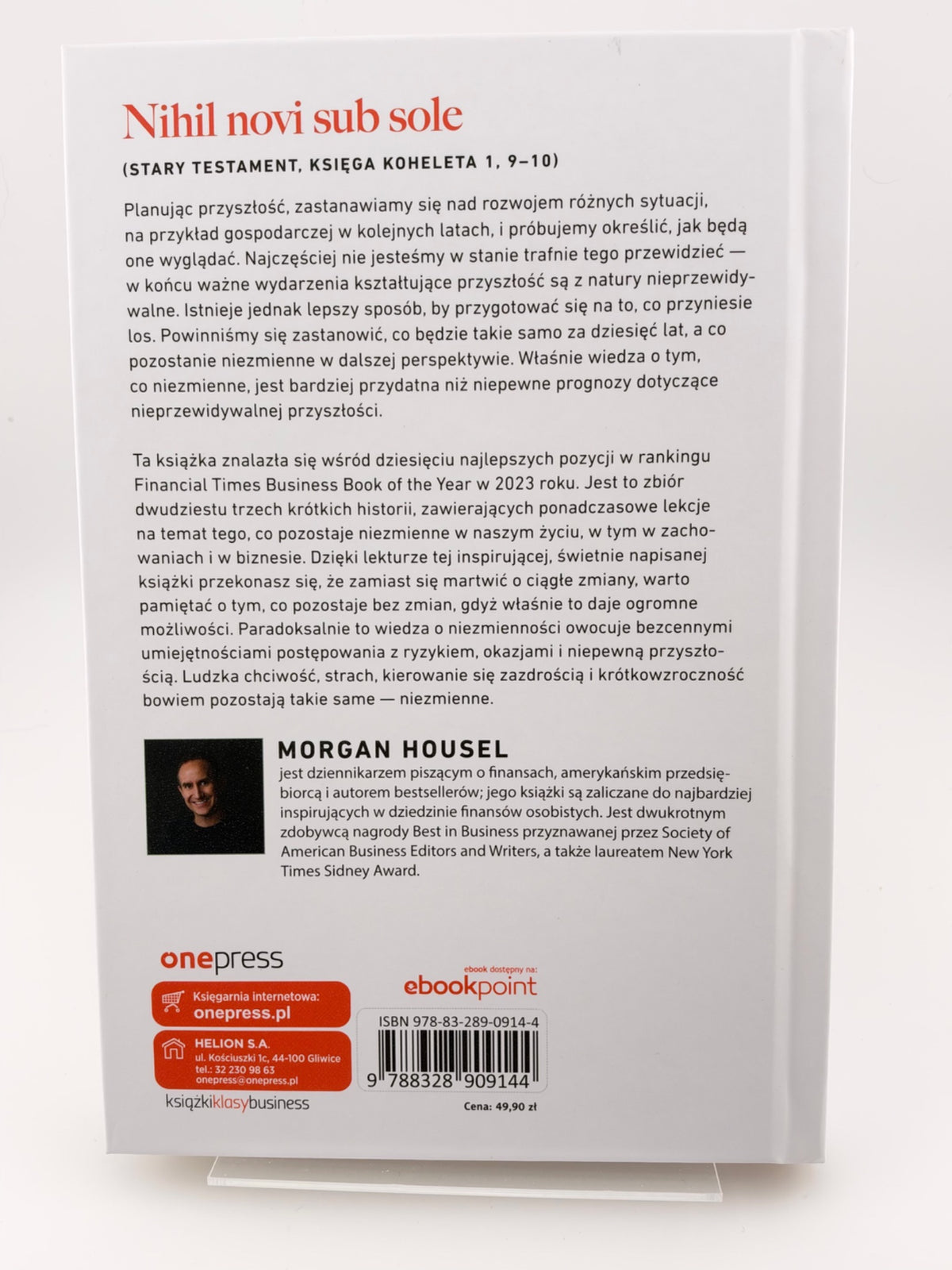 🇵🇱Polish Book - Morgan Housel - Niezmienne prawdy