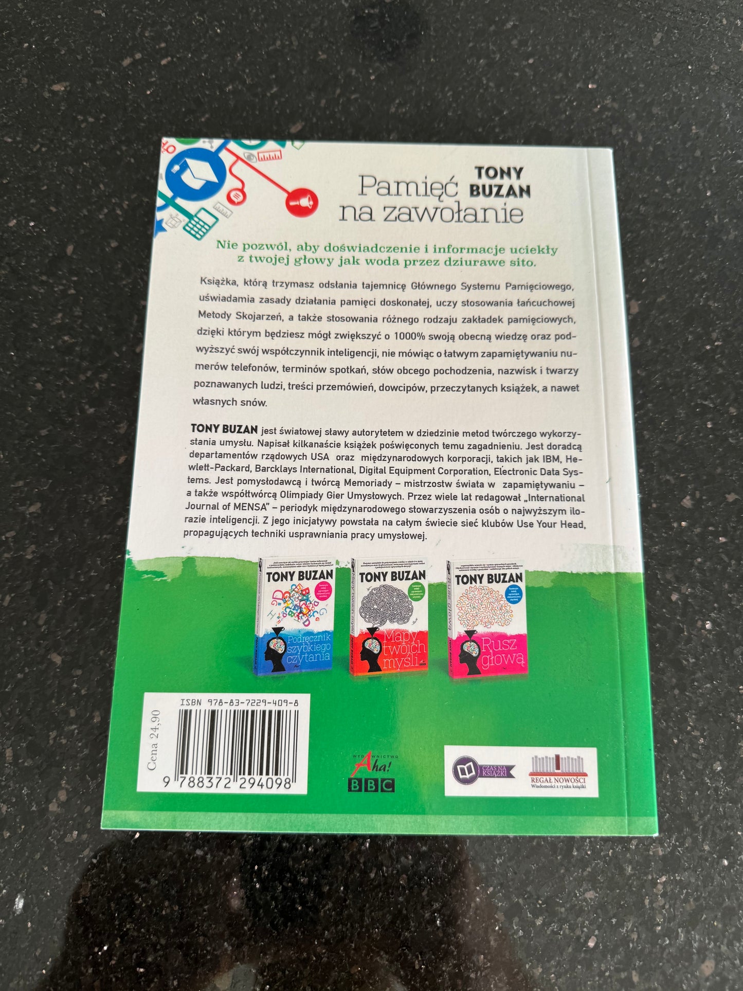 Tony Buzan - Pamiec Na Zawolanie - Polish Book