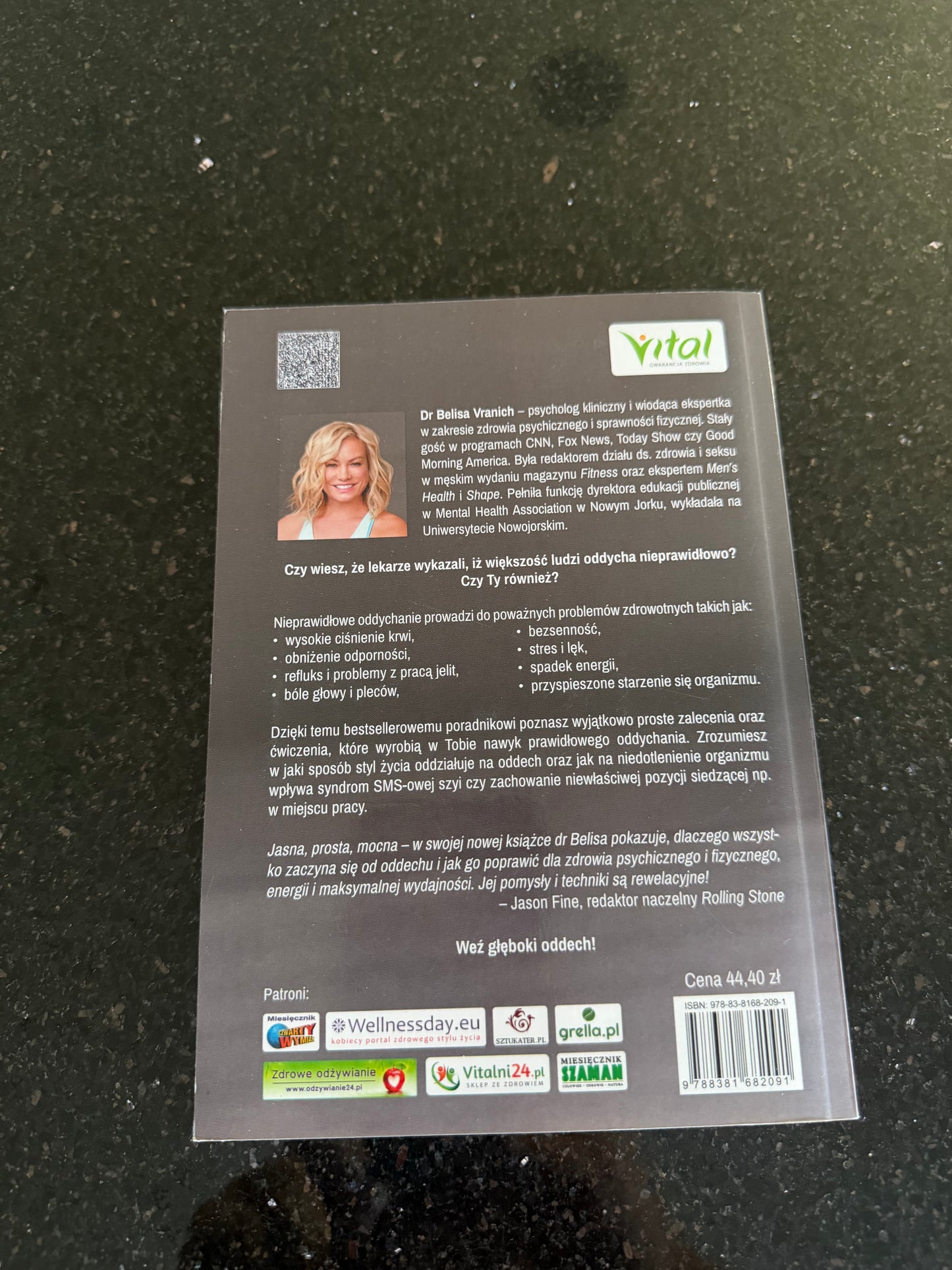 DR BELISA VRANICH - Naucz sie prawidlowo oddychac - 🇵🇱 Polish Book - Next Day Delivery