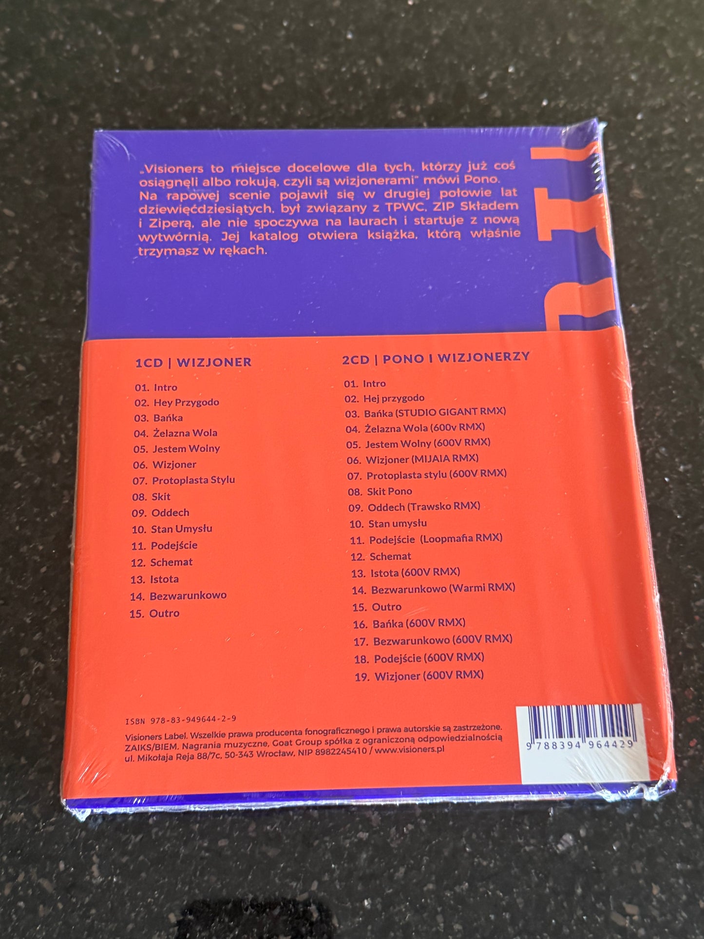 Polish 🇵🇱 Book - Pono - Szczerze (Book + 2CD) Zip Sklad Prosto Polski Hip Hop Polish Hip Hop - Next Day Delivery