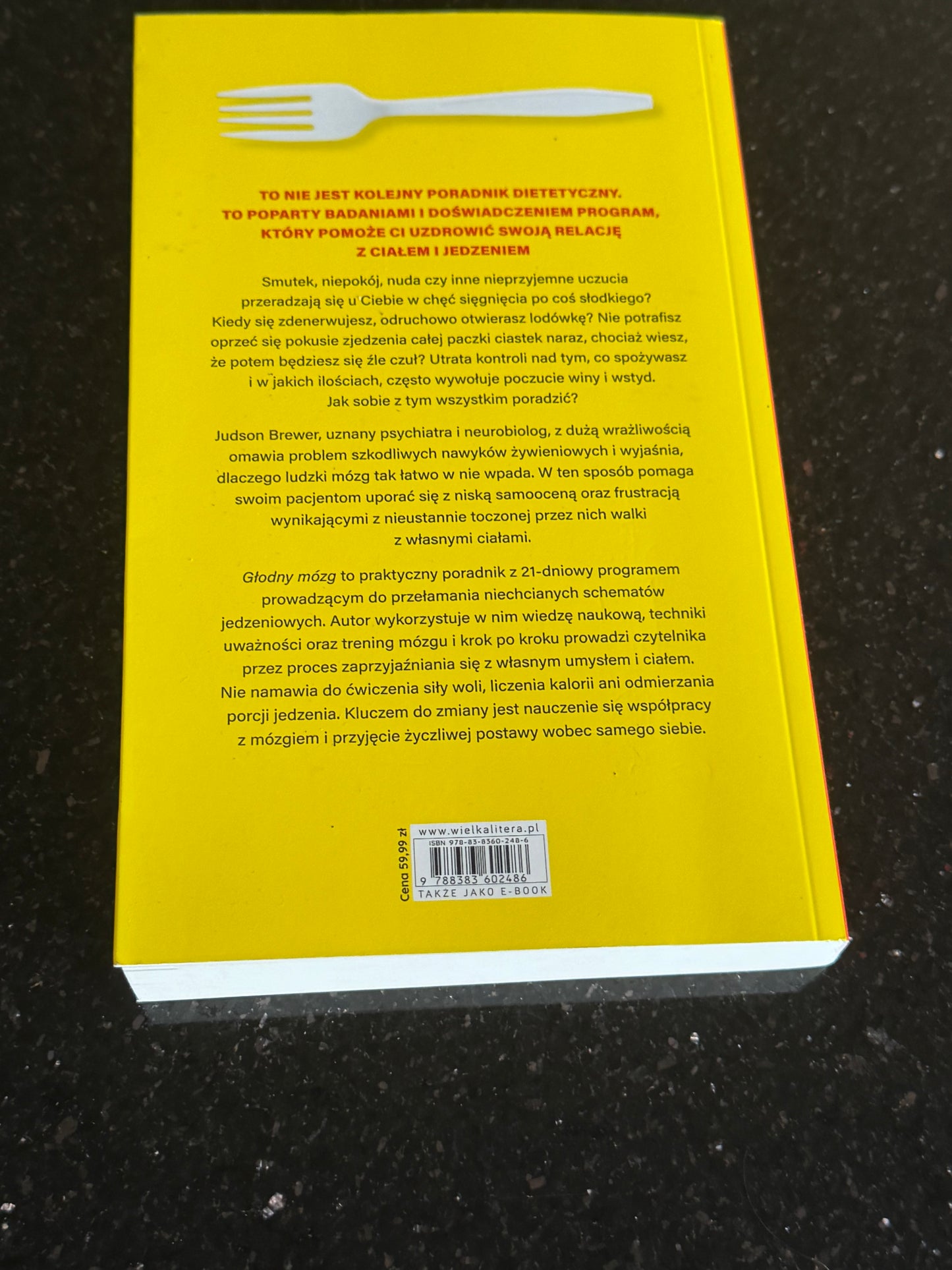 Polish 🇵🇱 Book - DR JUDSON BREWER - Glodny Mozg (mózg) - Dlaczego jemy pod wplywem emocji - Next Day Delivery