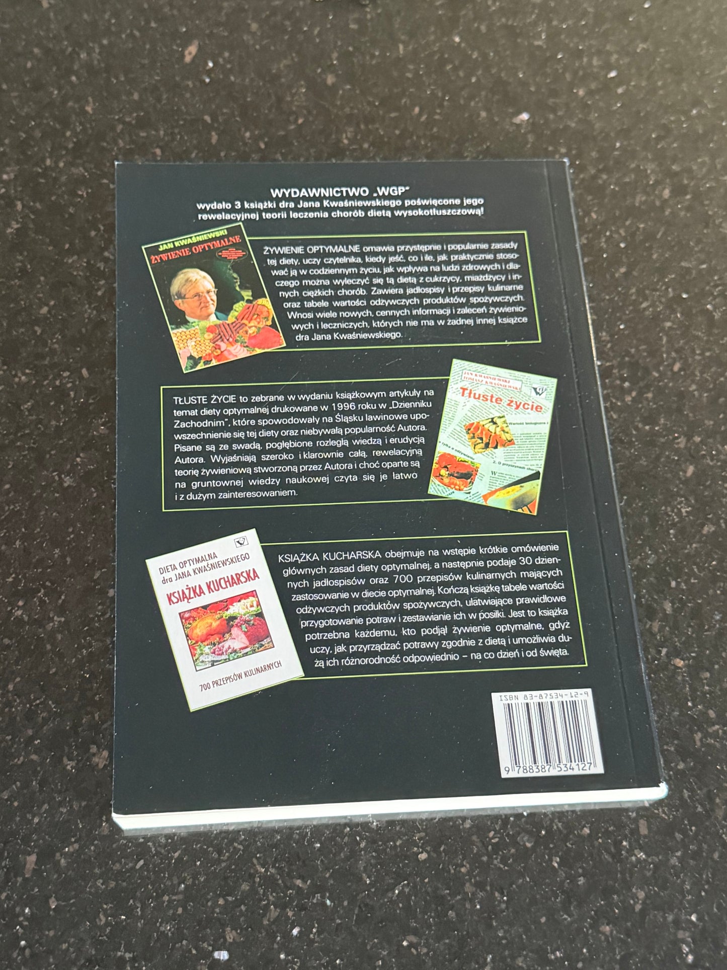 Polish 🇵🇱 Book - Jan Kwasniewski - Żywienie (Zywienie) Optymalne Dieta - Next Day Delivery