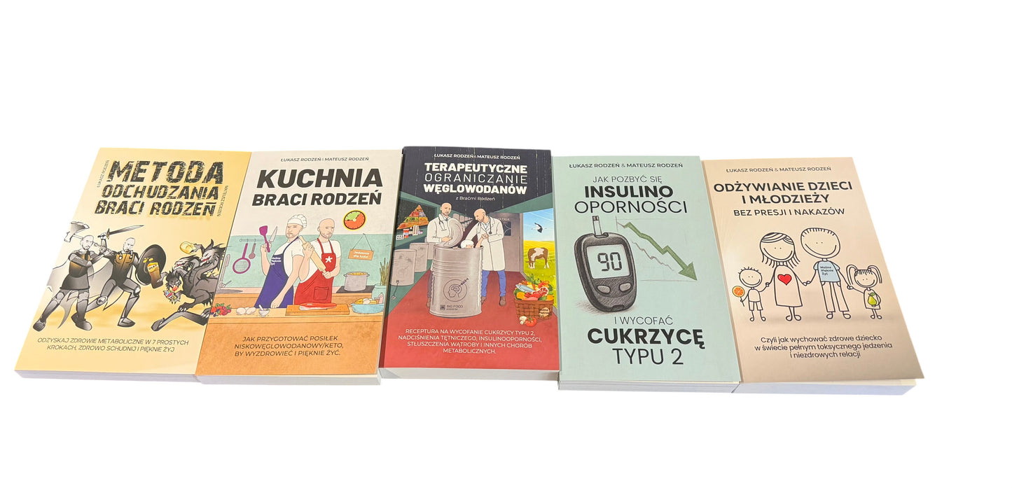 🇵🇱 Polish Book Bracia Rodzeń (Rodzen) - Keto Dieta 5 Books Bundle Pack