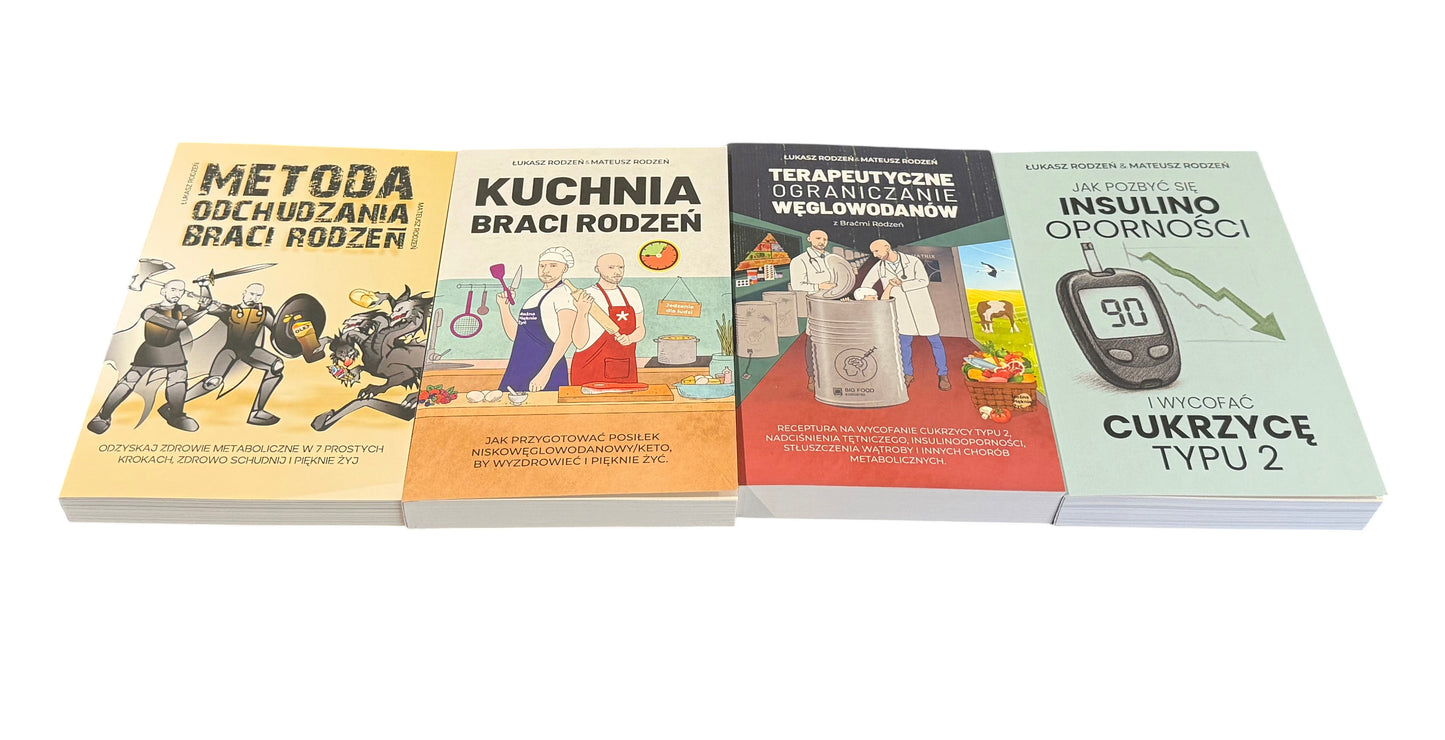 🇵🇱 Polish Book Bracia Rodzeń (Rodzen) - Keto Dieta 4 Books Bundle Pack Pakiet Ksiazek