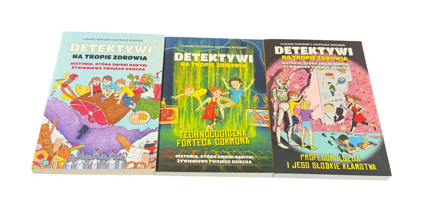 🇵🇱 Polish Book Bracia Rodzeń (Rodzen) - Detektywina tropie Keto Dieta 3 Books Bundle Pack Pakiet Ksiazek