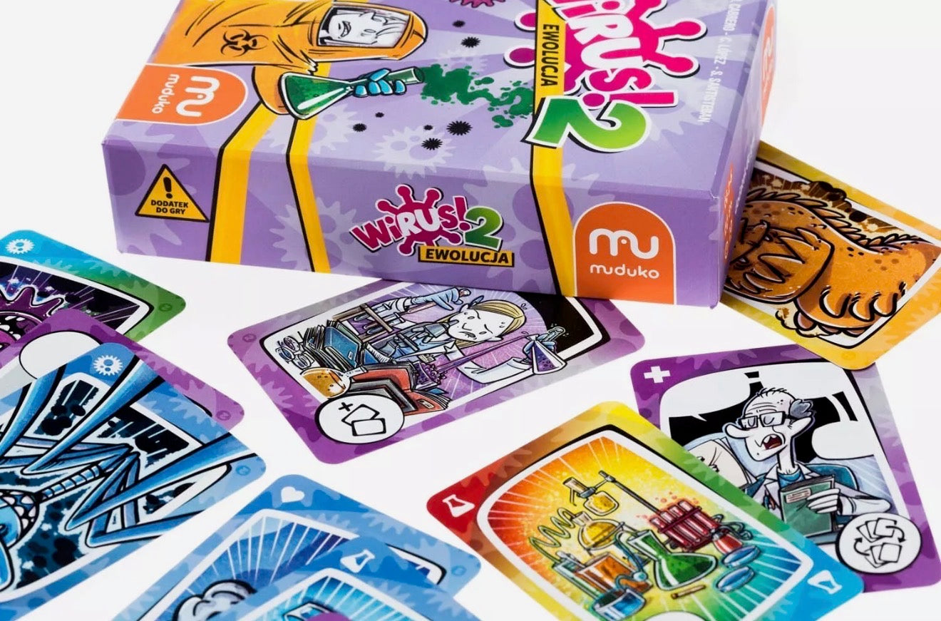 Wirus! i Wirus 2 Ewolucja! Gra Karciania Moduko Virus Card Game by Moduko