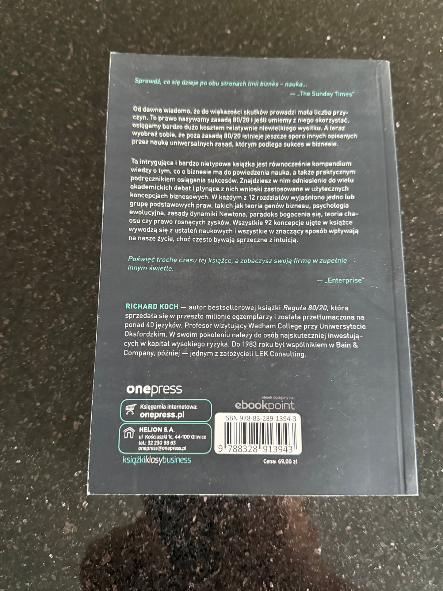 Polish 🇵🇱 Book - Richard Koch - Reguła 80/20 i pozostale teorie sukcesu