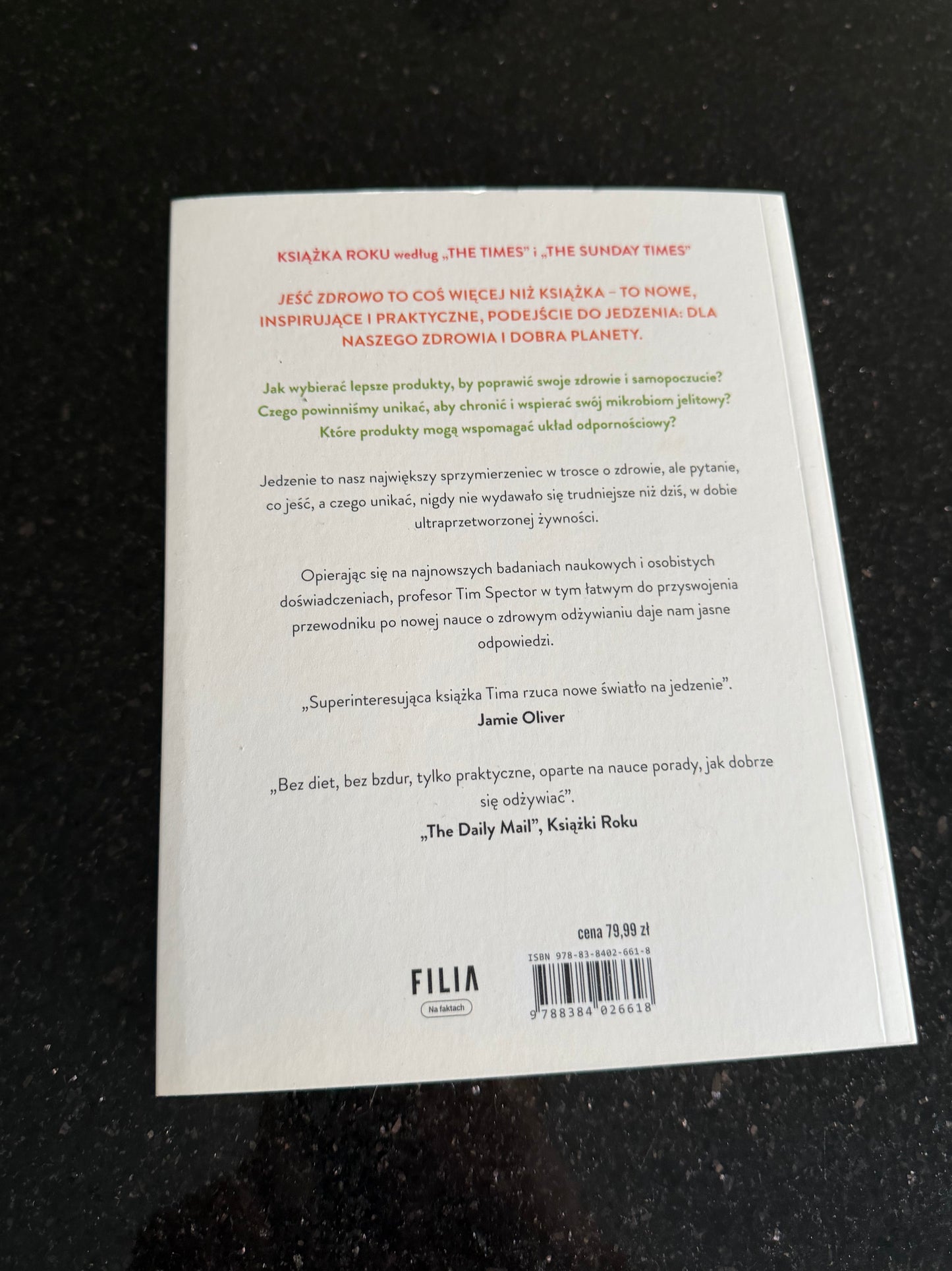 🇵🇱Polish Book - Tim Spector - Jeść (Jeść) Zdrowo - Rewolucyjna nauka o zdrowym odżywianiu