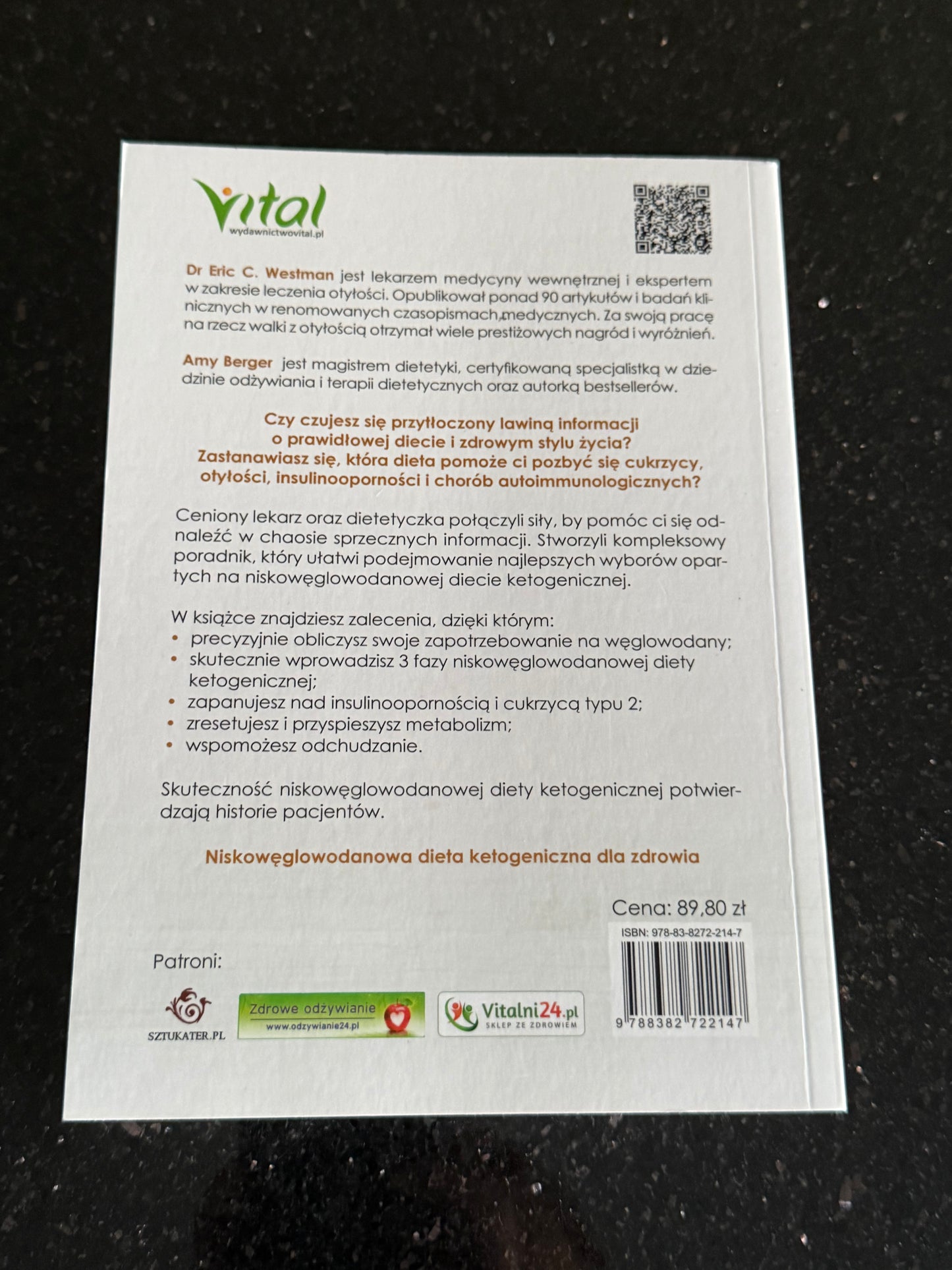 🇵🇱Polish Book - Dr.Eric Westman,Amy Berger - Dieta Ketogeniczna