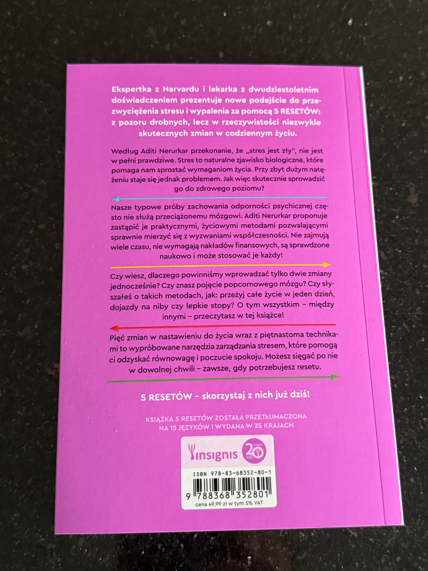 🇵🇱Aditi Nerurkar - 5 Resetów (Resetow) Polska Ksiazka