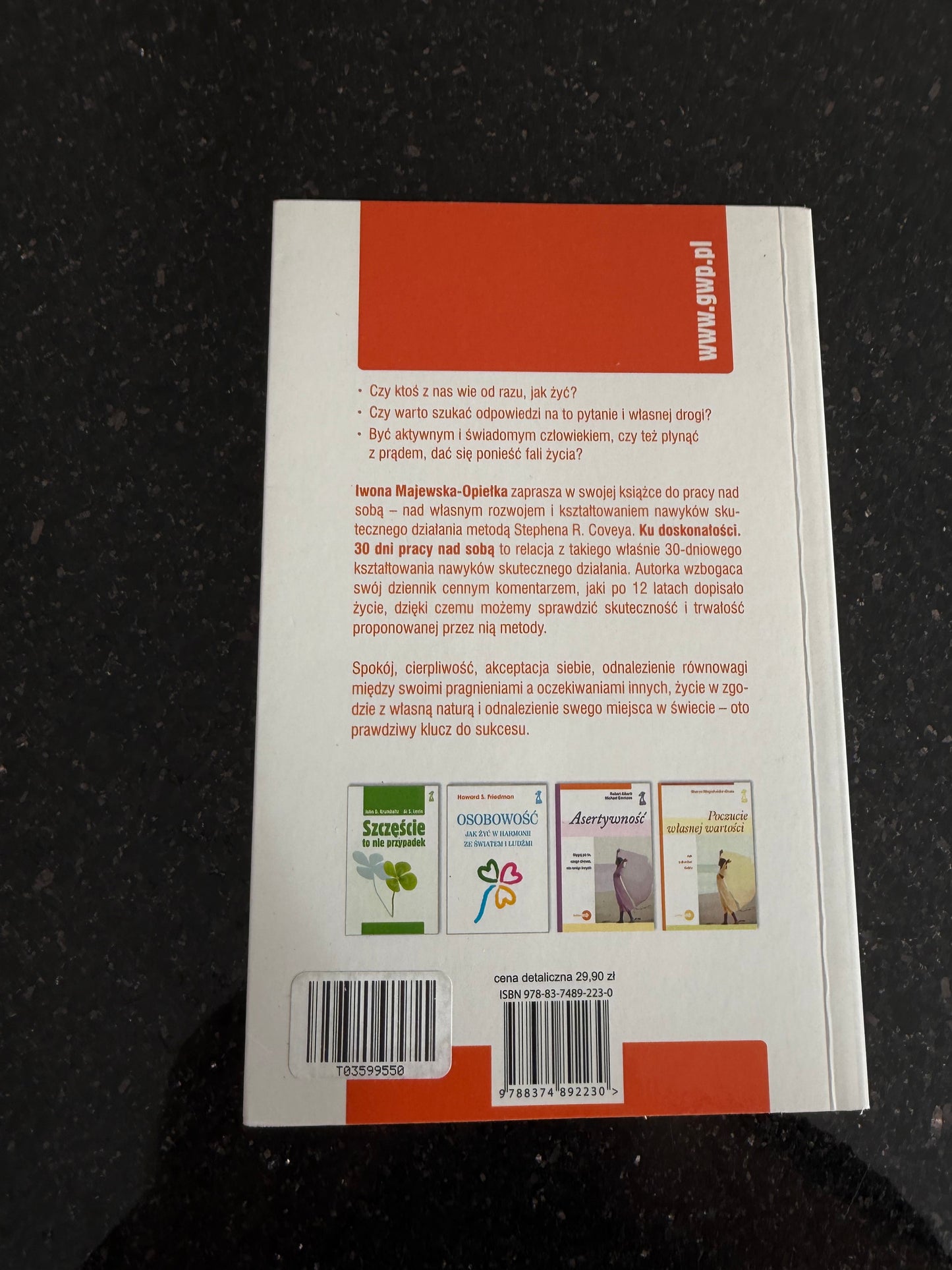 🇵🇱Polish Book - Iwona Majewska - Opielka - Ku doskonalosci. 30 dni pracy nad sobą