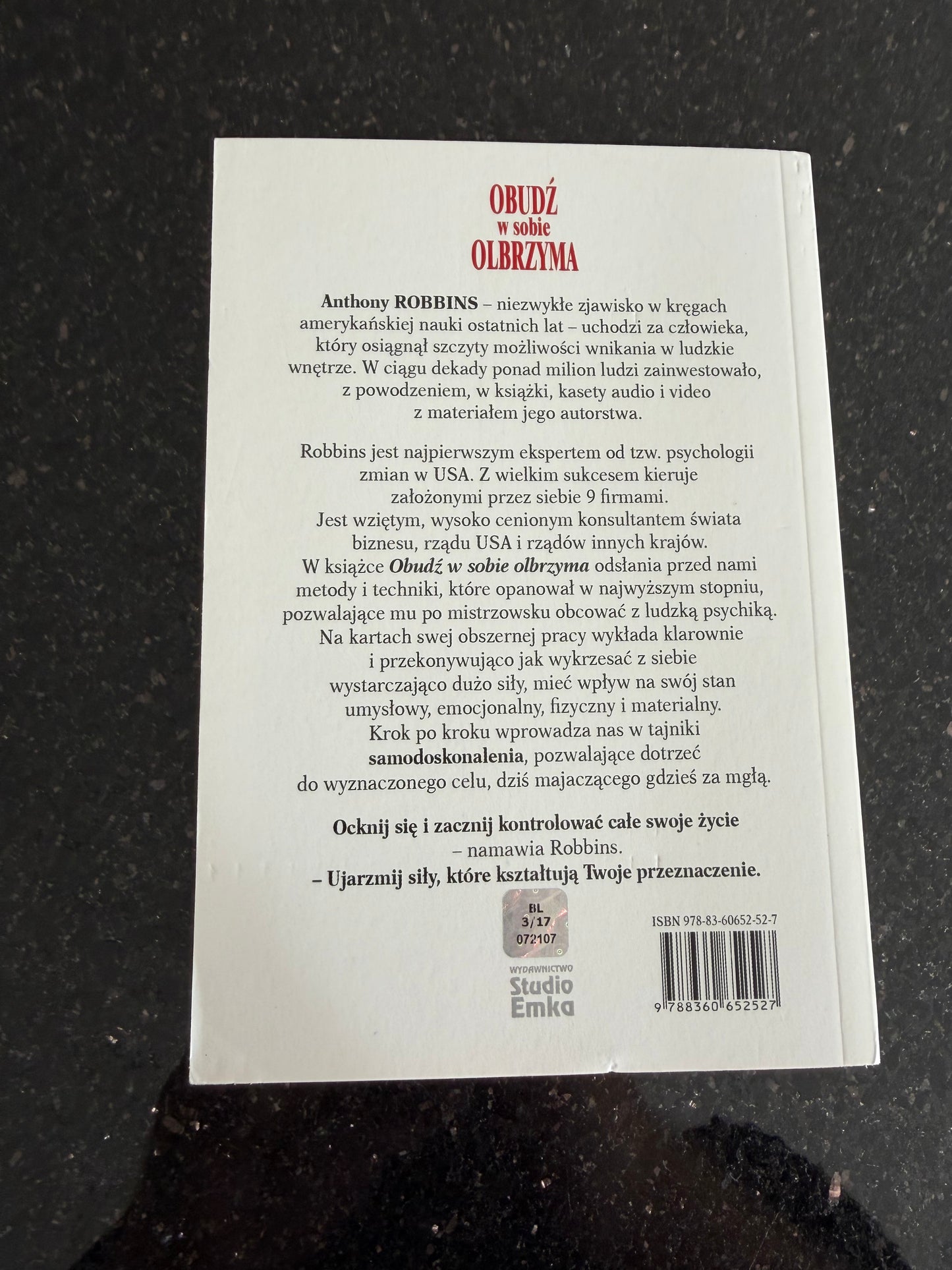 🇵🇱Polish Book - Anthony Robbins - Obudz w sobie olbrzyma