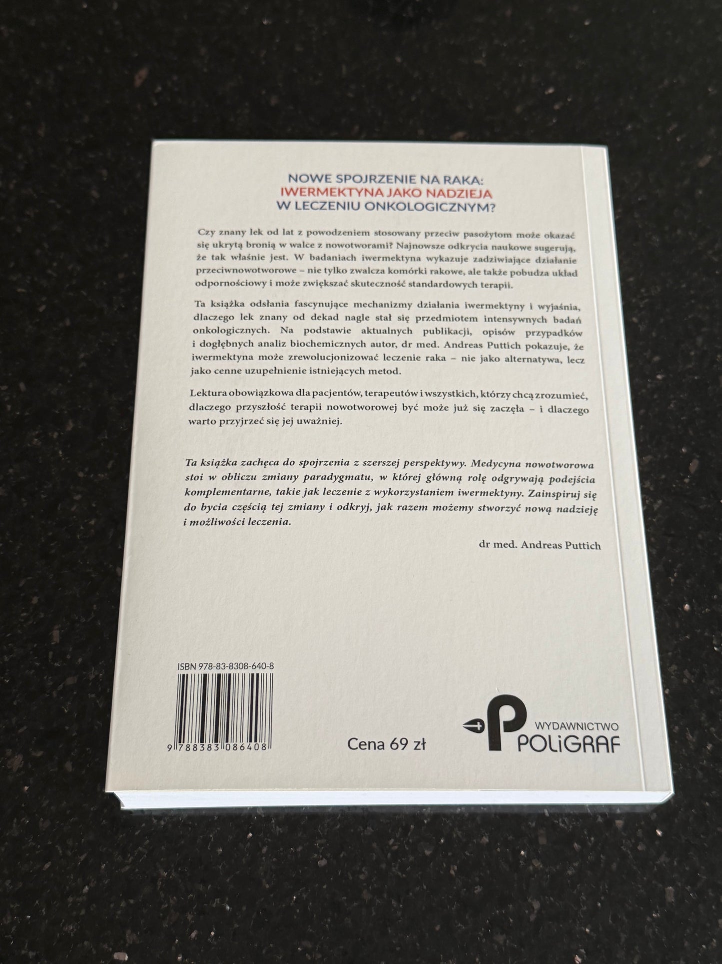 🇵🇱Polish Book - Dr.Med.Andreas Puttich - Iwermektyna Przeciwko Rakowi