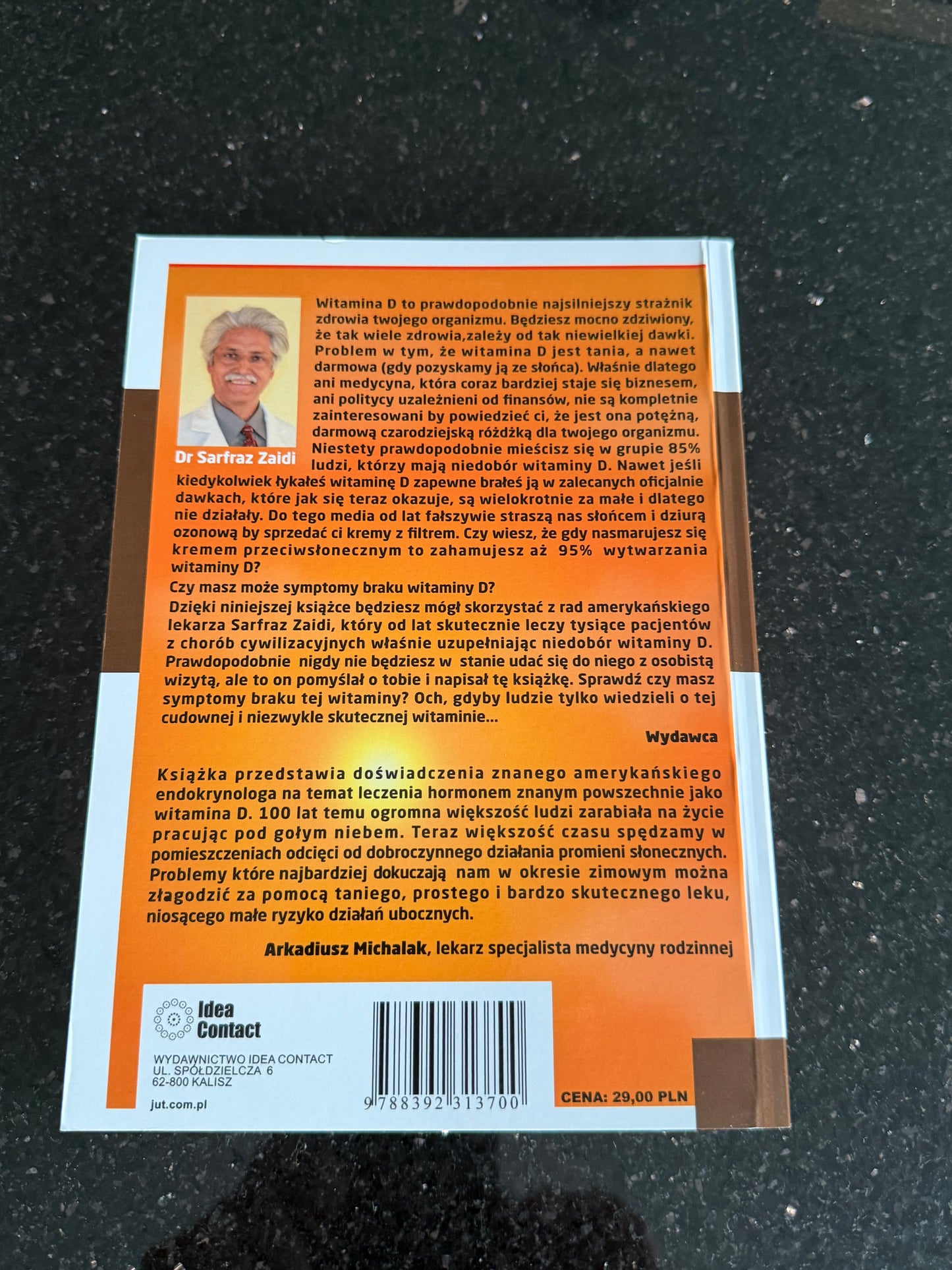 🇵🇱Polish Book - Dr.Sarfaz Zaidi - Witamina D kluczem do zdrowia
