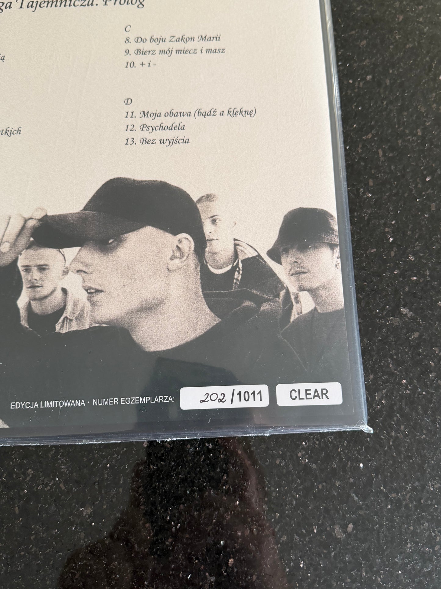 🇵🇱 Polish Hip Hop Vinyl - Kaliber 44 - Ksiega Tajemnicza Prolog Limit.Ed. Clear LP Numbered Polski Rap