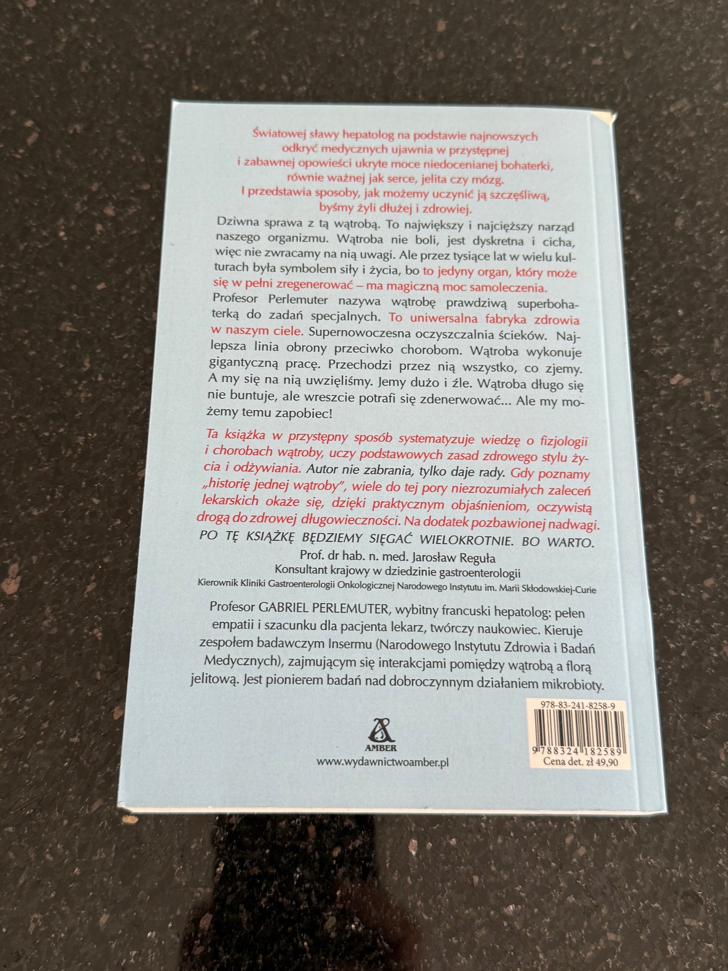Profesor Gabriel Perlemuter - Nie watp (wątp) w watrobe wątrobę Polish Book