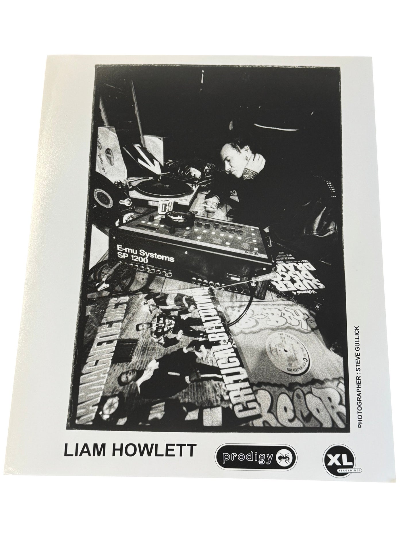 The Prodigy Old School XL Recording Photo Liam Holett (Rare)