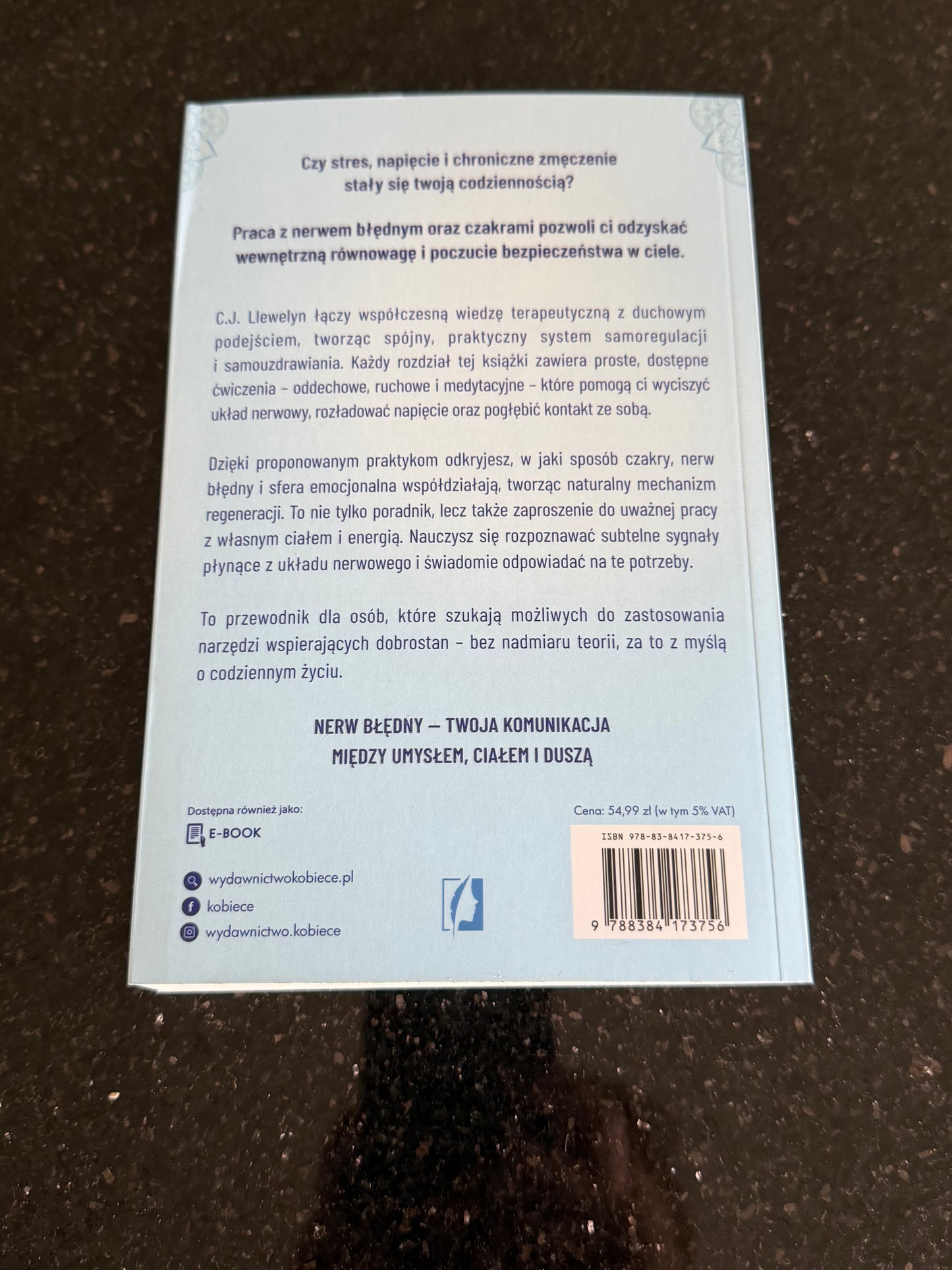 🇵🇱Polish Book - C.J. LLewelyn - Czakry Nerw Bledny i dusza