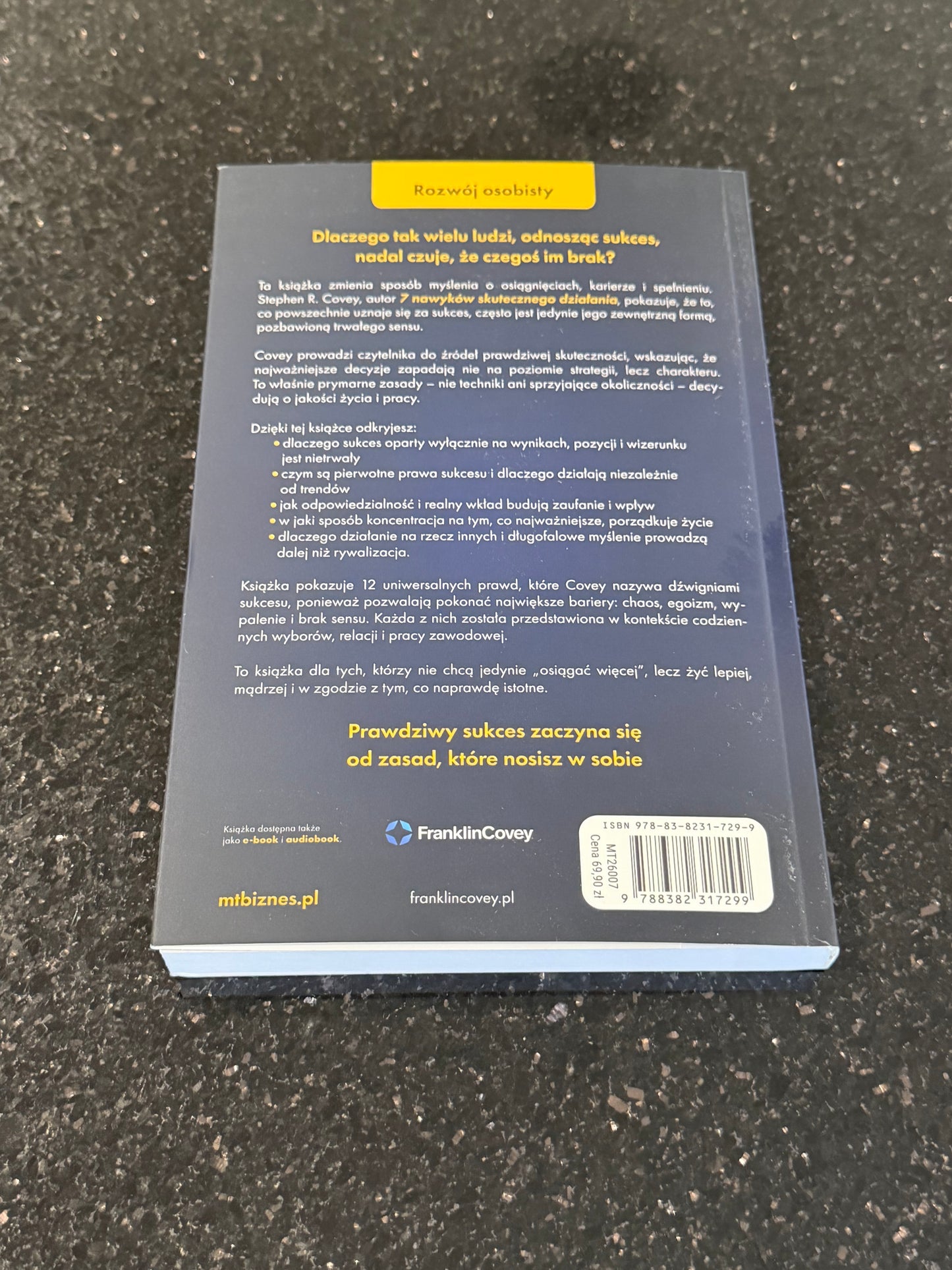 🇵🇱Polish Book - Stephen R.Covey - 12 Nieoczywistych Praw Sukcesu