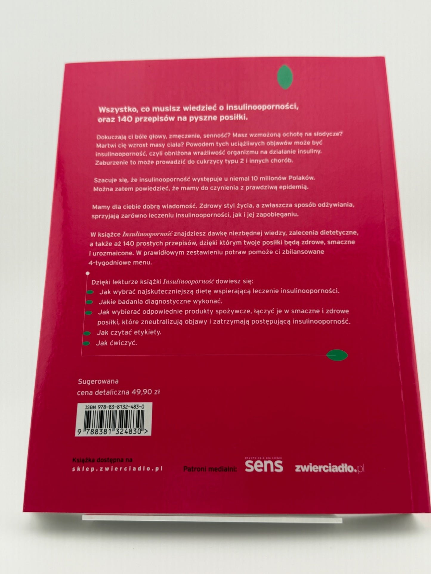 🇵🇱Polish Book - dr Hanna Stolińska - Insulinooporność. Leczenie dietą
