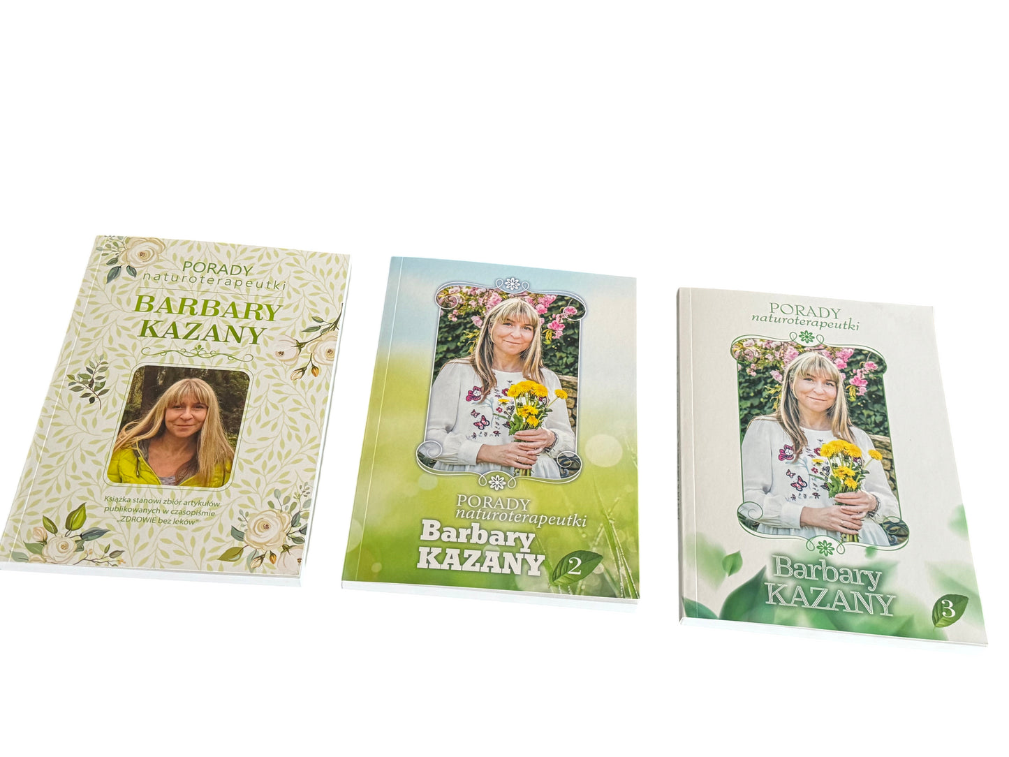 PORADY NATUROTERAPEUTKI Barbara Kazana Cz.1 Cz.2 Cz.3 Set Polish Book UK Post