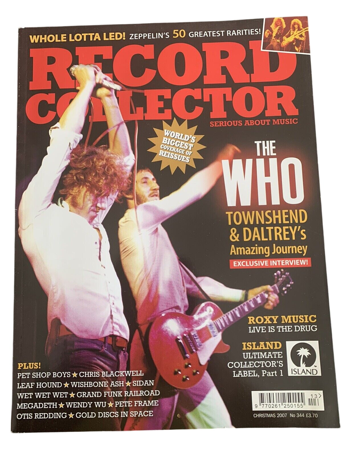 RECORD COLLECTOR MAGAZINE ~ Christmas  2007 - ISSUE: 344
