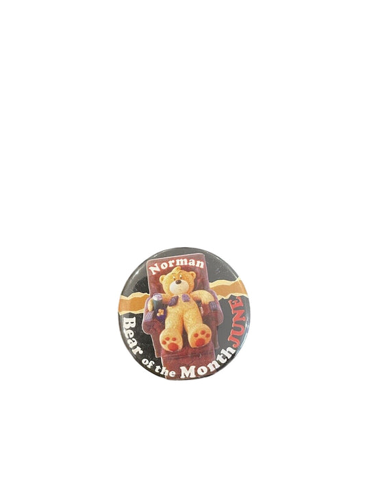 BAD TASTE BEARS PIN BADGE - Norman - Rare