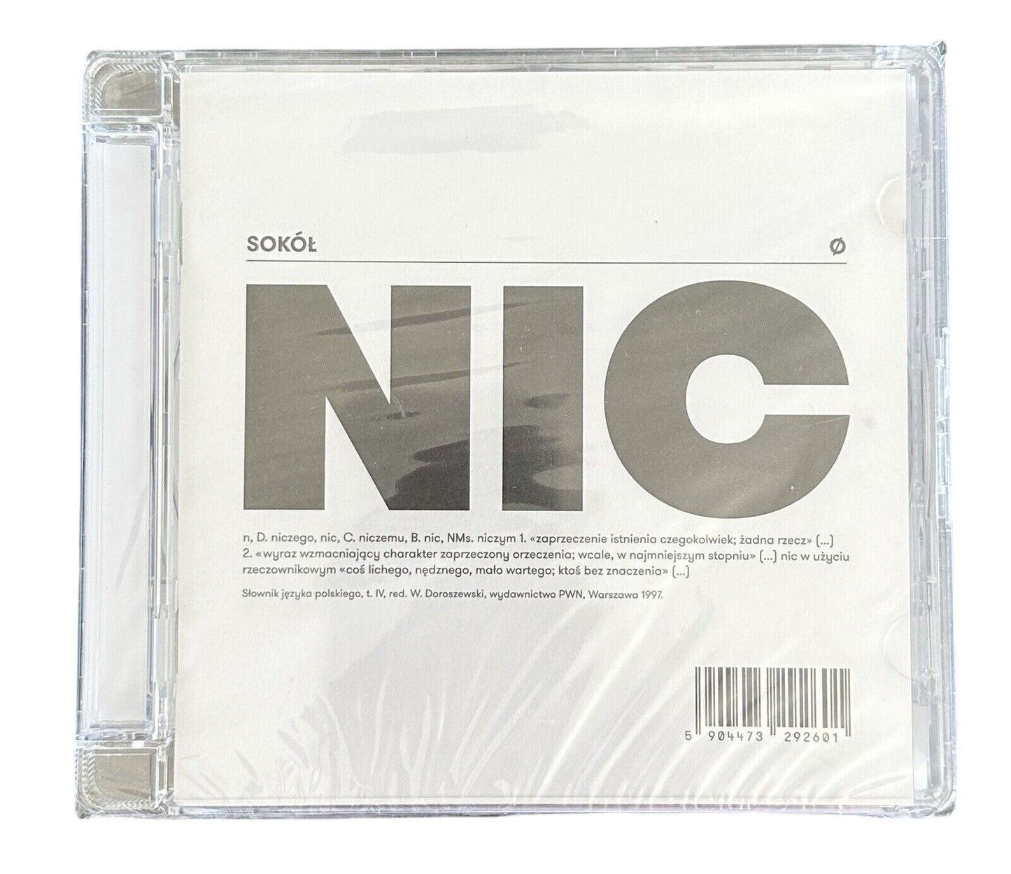 Sokol - Nic |CD |Polski Hip Hop |Polish Hip Hop Zip Sklad | PROSTO
