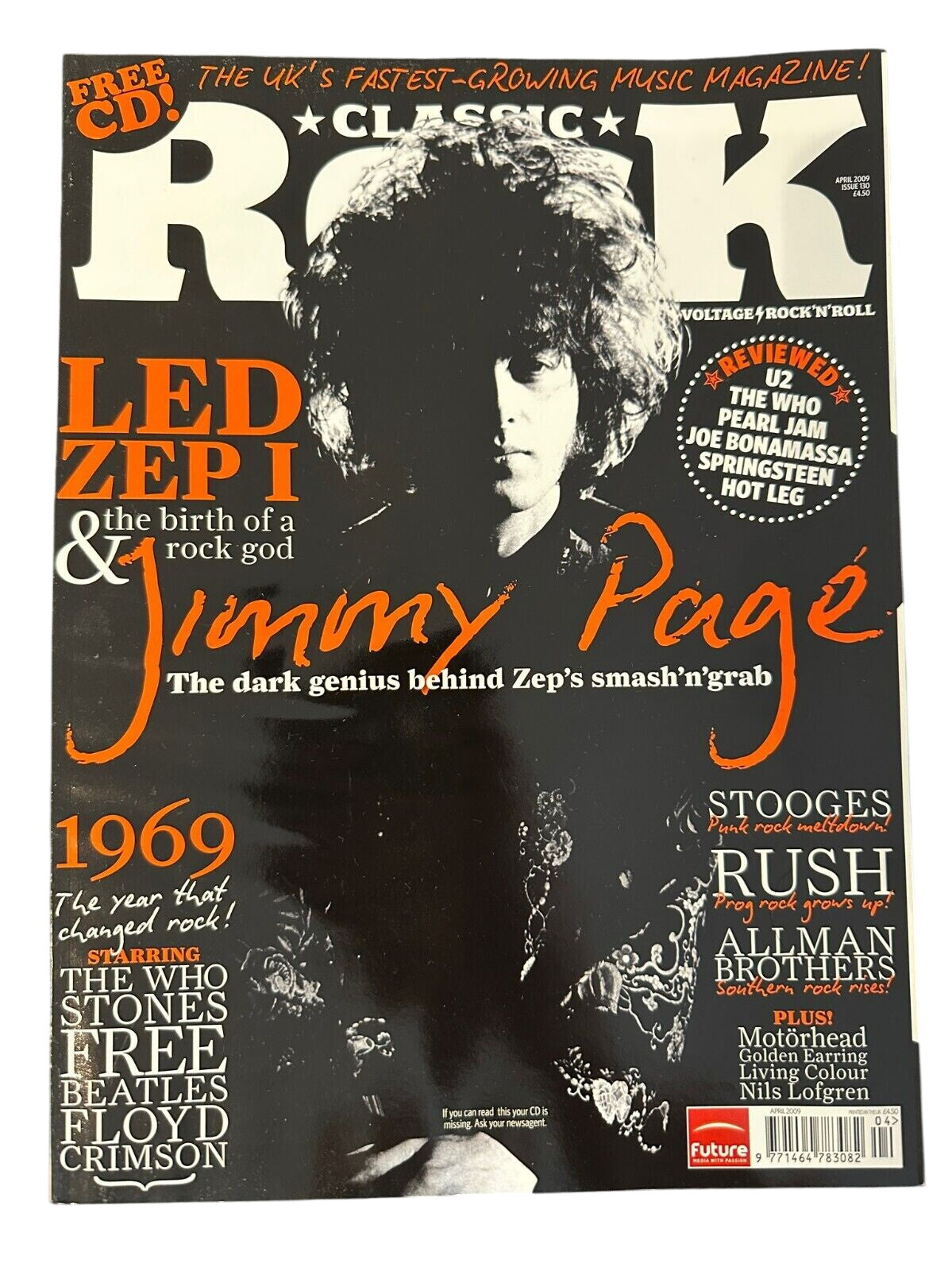 Classic Rock Magazine Issue 130 - April 2009 Led Zeppelin