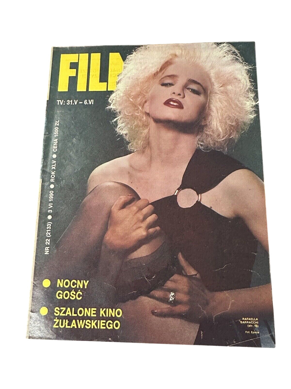Raffaella Baracchi Cover Polish  Magazine Film 1990