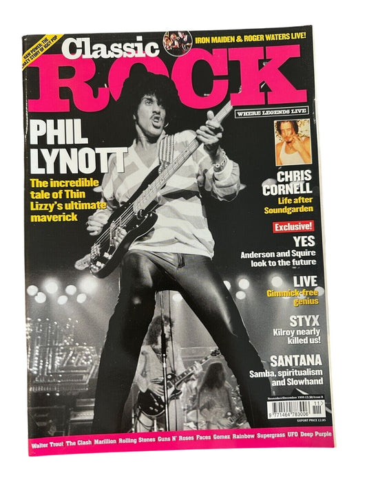 Classic Rock Magazine Issue 8 - Nov -Dec 1999 - Thin Lizzy,Yes,Santana,Iggy Rare