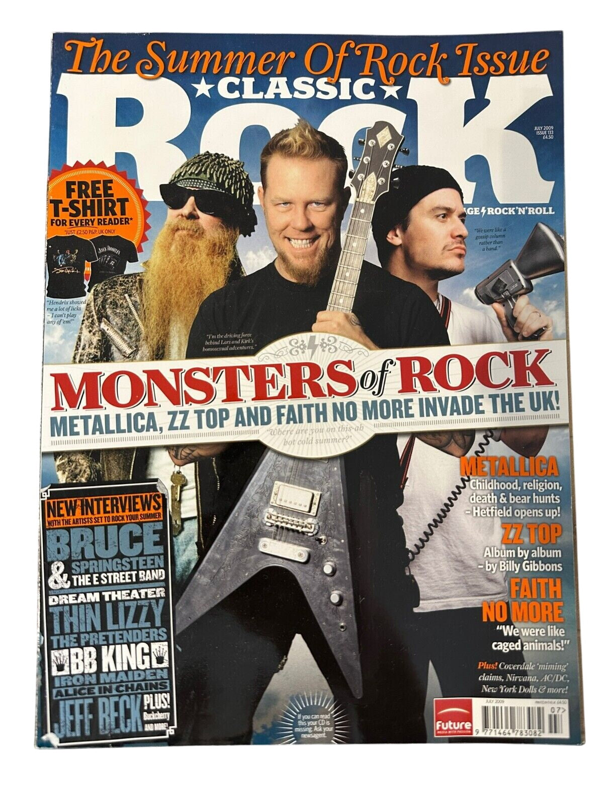 Classic Rock Magazine Issue 133 - July 2009 Monsters Of Rock