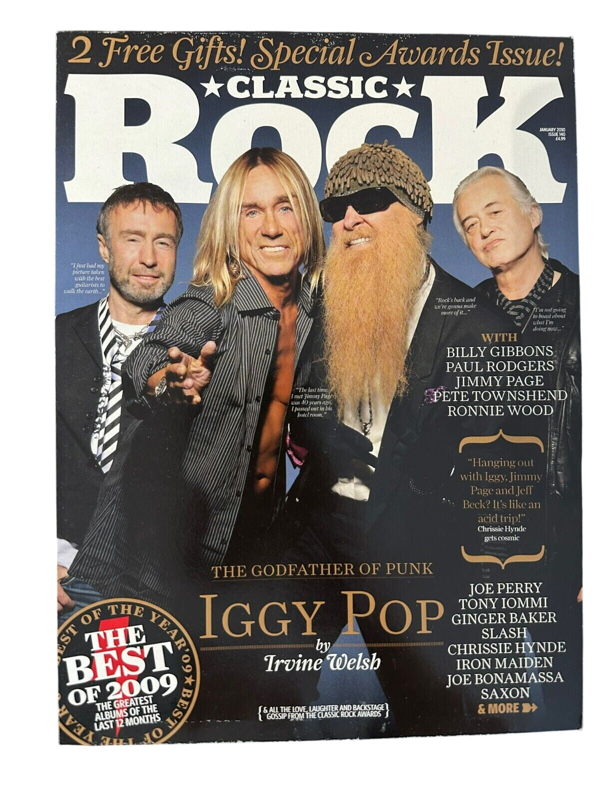 Classic Rock Magazine Issue 140 - January 2010 Iggy Pop
