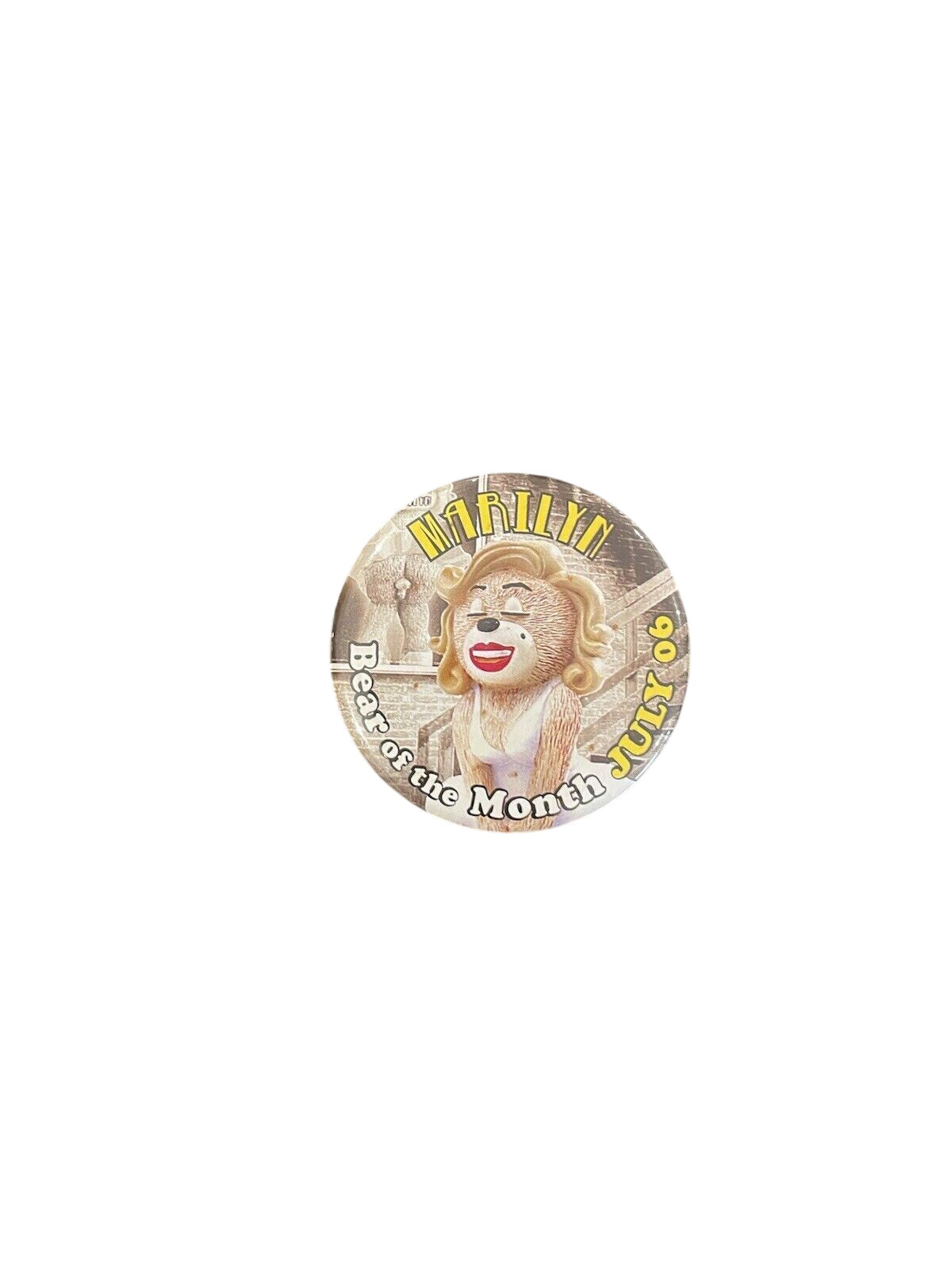 BAD TASTE BEARS PIN BADGE - Marilyn - July 06 Rare
