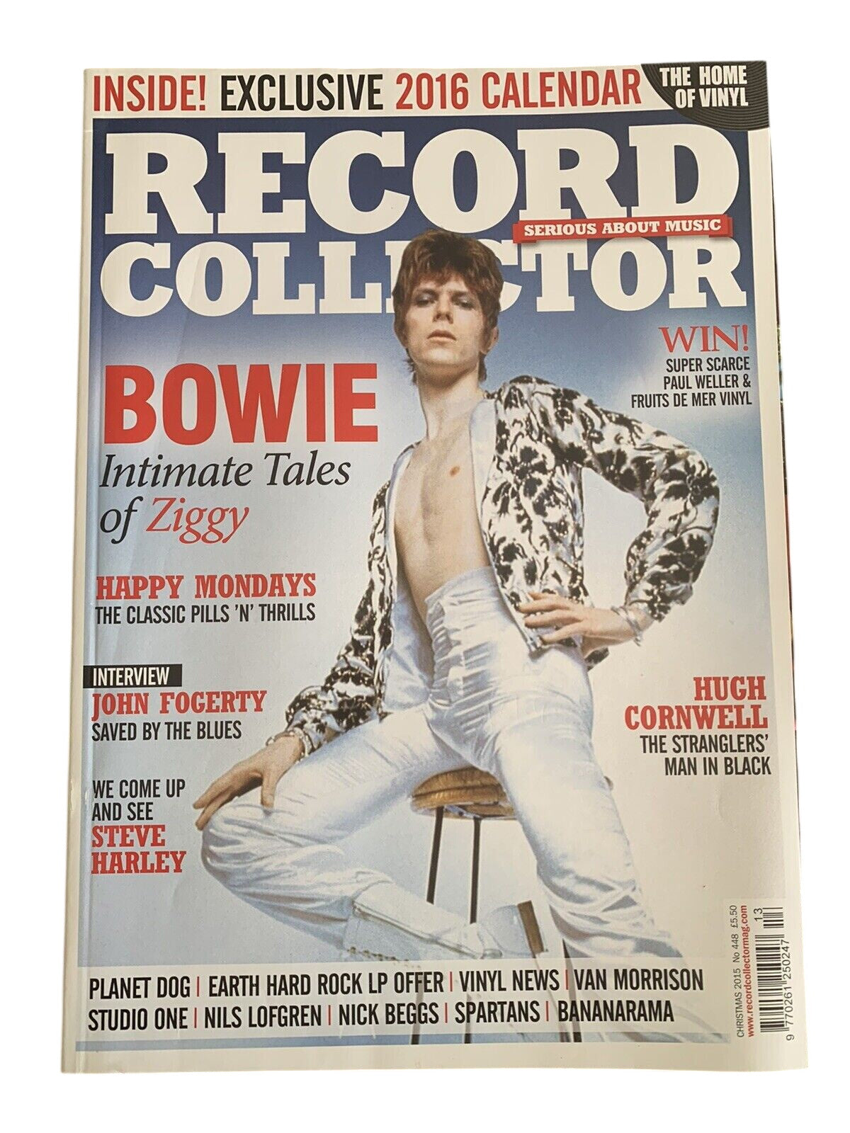RECORD COLLECTOR MAGAZINE ~ Christmas  2015 - ISSUE: 448 - David Bowie