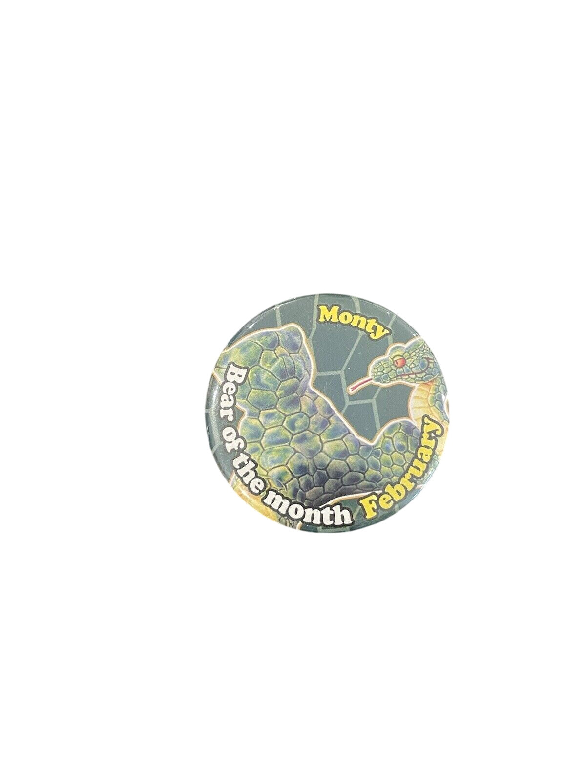 BAD TASTE BEARS PIN BADGE - Monty - Rare