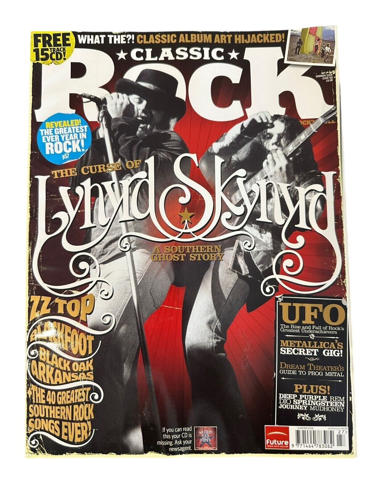 Classic Rock Magazine Issue 121 - Summer 2008 Lynyrd Skynyrd