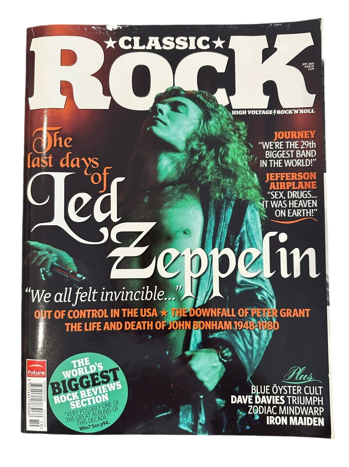 Classic Rock Magazine Issue 84 September 2005 - Led Zeppelin