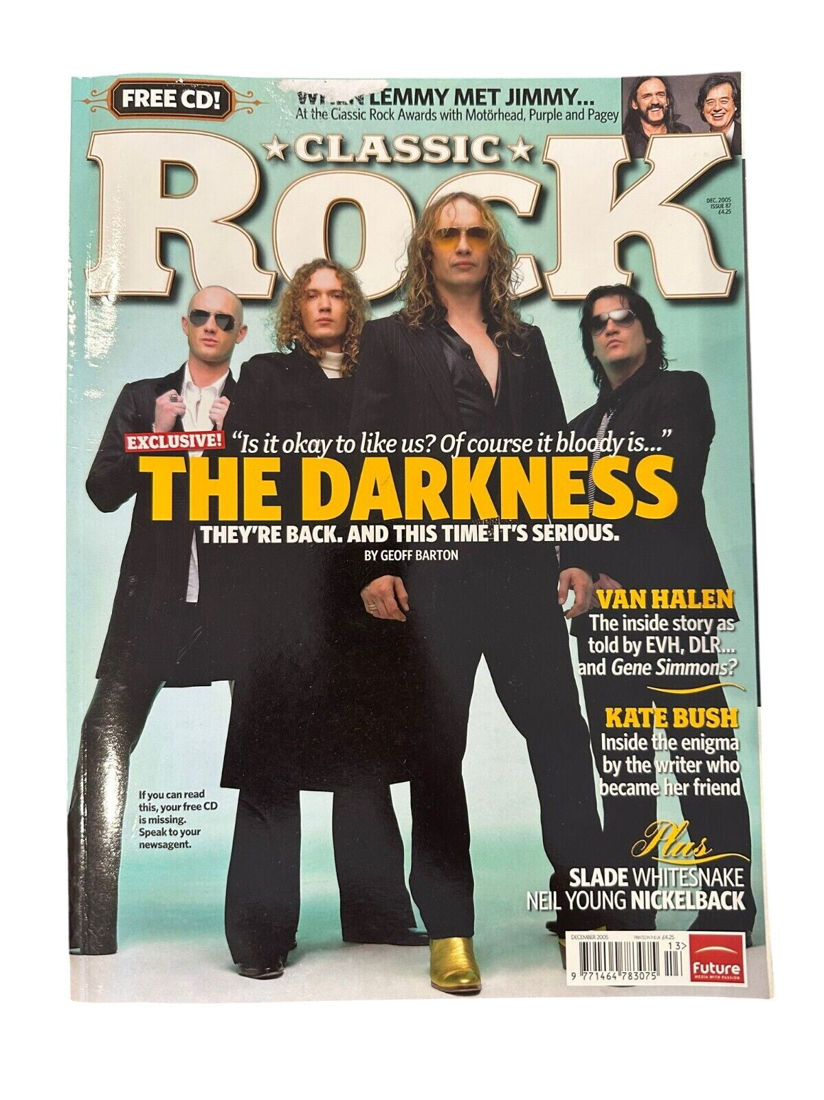 Classic Rock Magazine Issue 87 December 2005 - The Darkness
