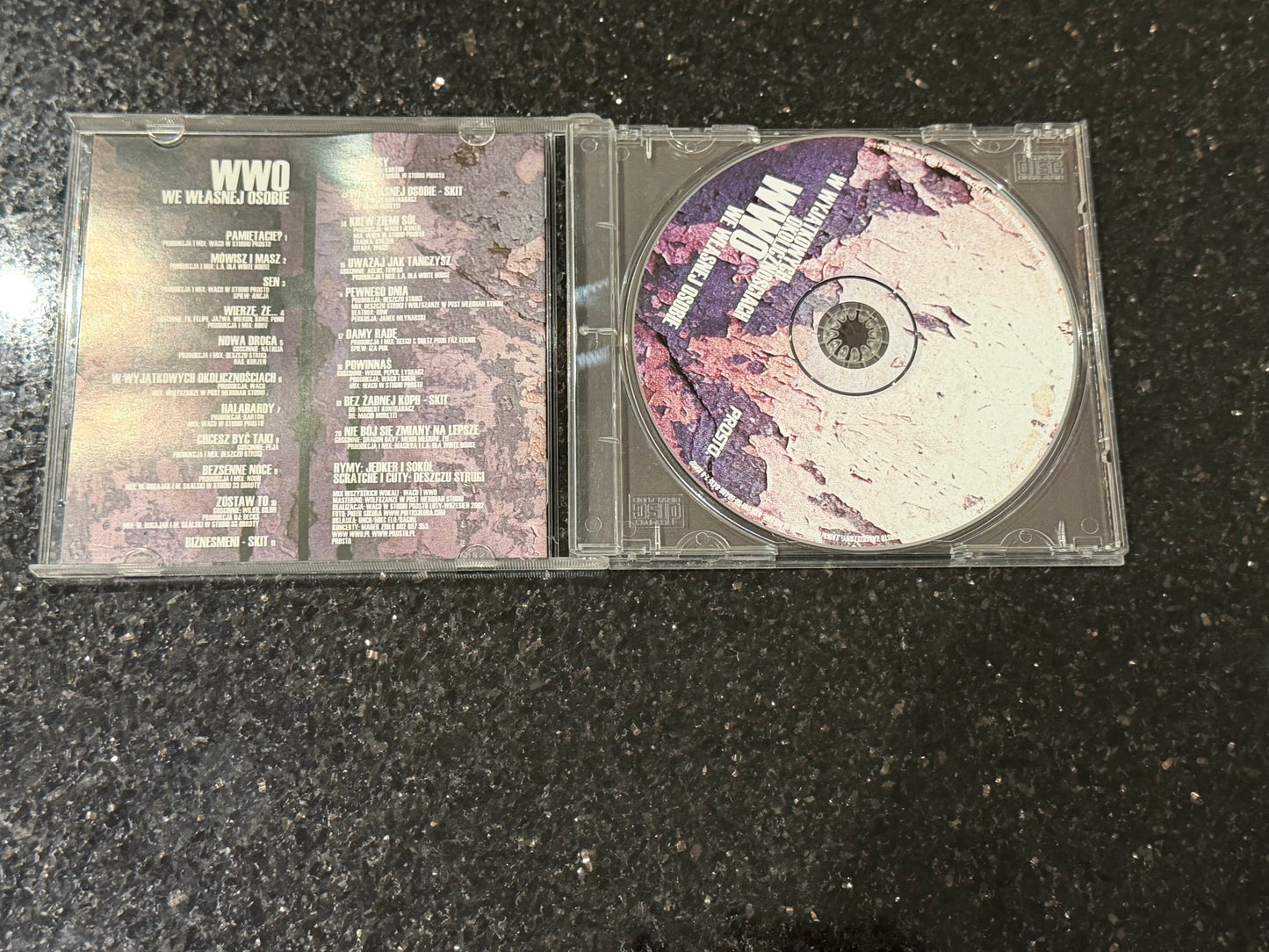 🇵🇱Polish Hip Hop CD - WWO - We Wlasnej Osobie Reedycja 2005 Unikat PROSTO