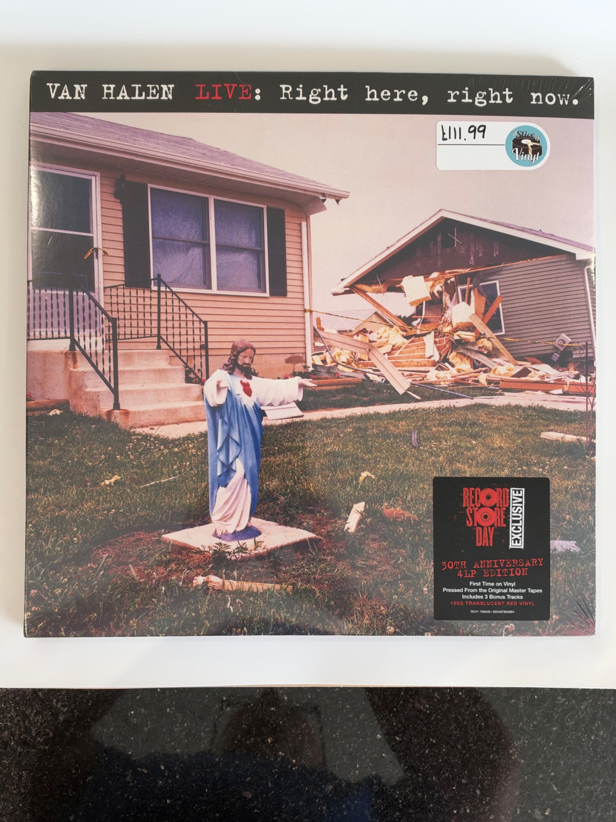 Vinyl LP - Van Halen - Live: Right Here, Right Now (30th Anniversary 4LP Red RSD 2023 Edition)